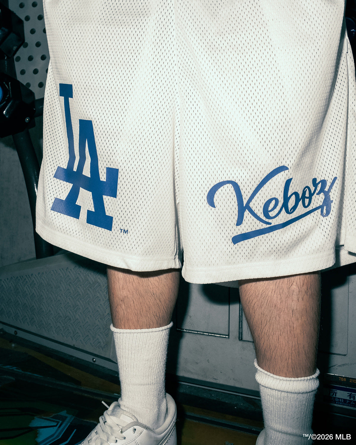 KEBOZ × MLB LOS ANGELES DODGERS MESH SHORTS