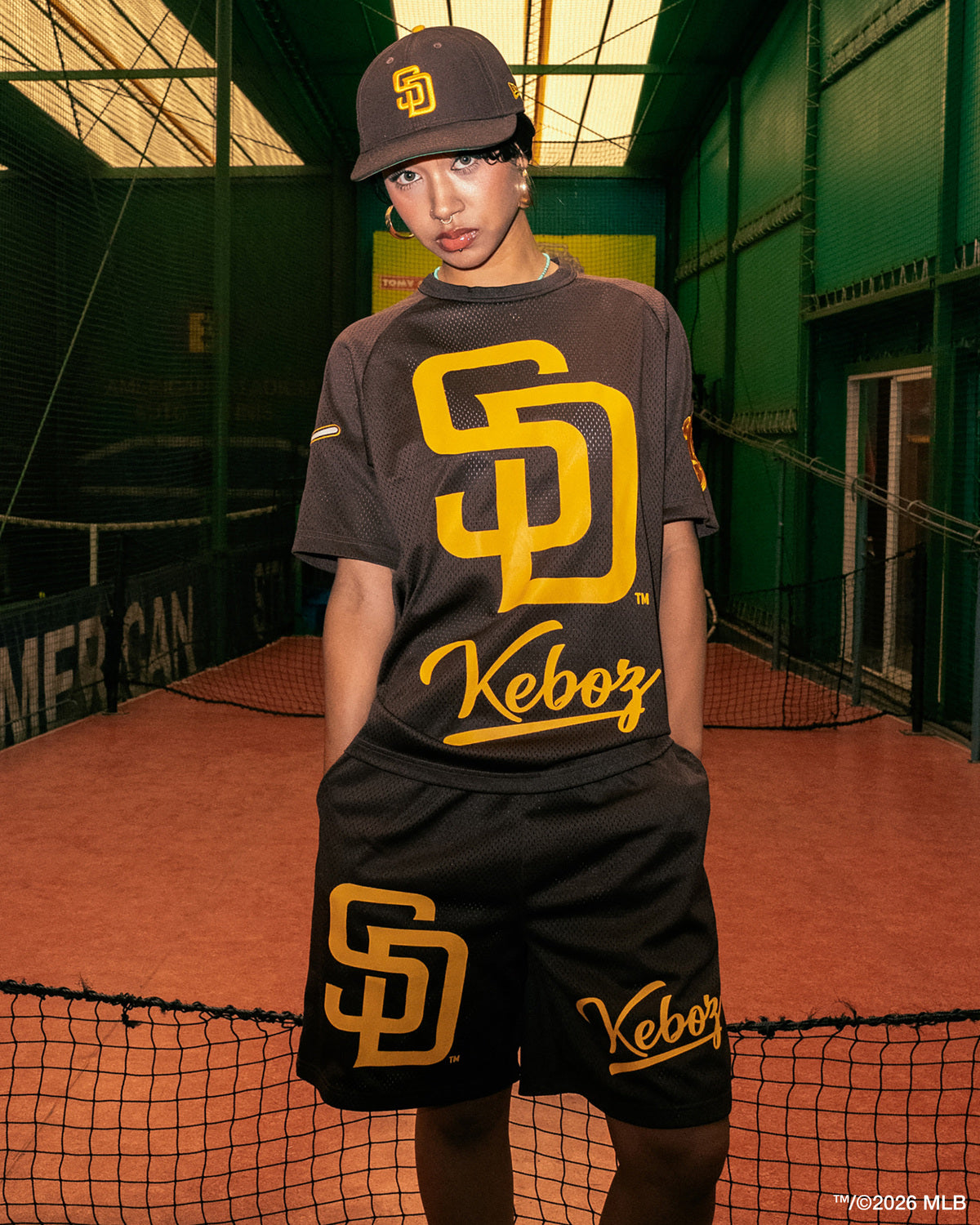KEBOZ × MLB SAN DIEGO PADRES MESH TEE