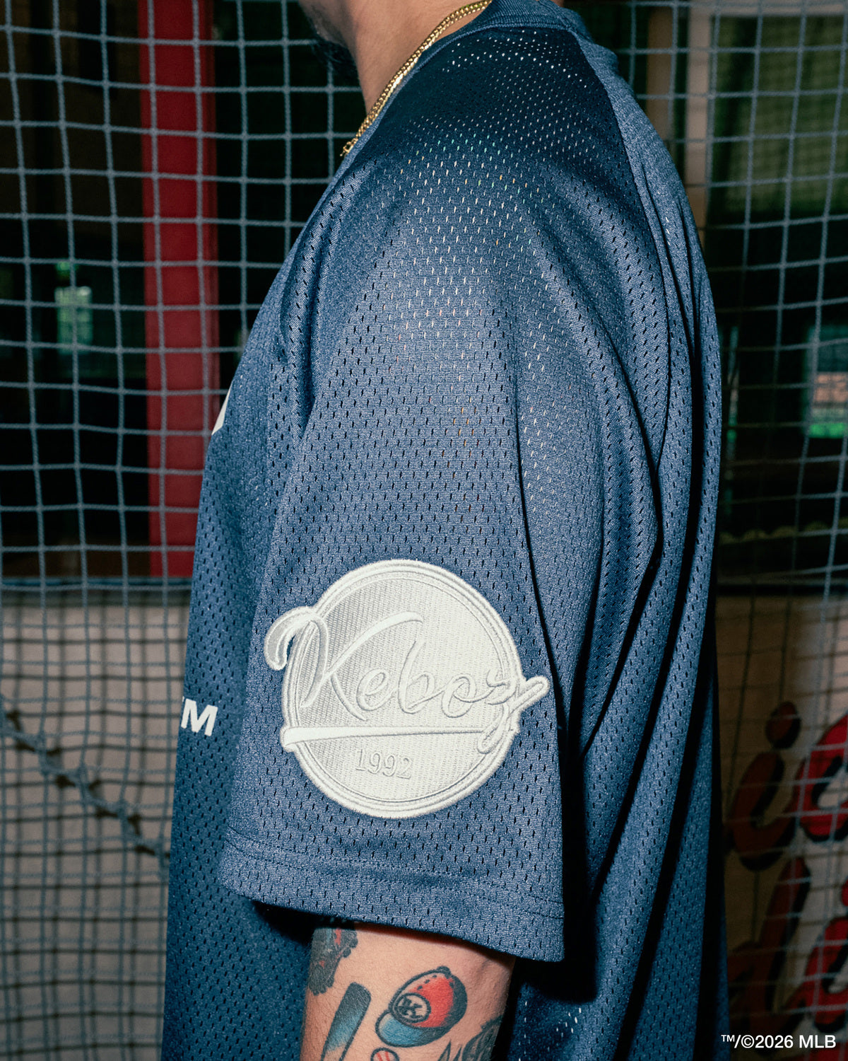 KEBOZ × MLB NEW YORK YANKEES MESH TEE