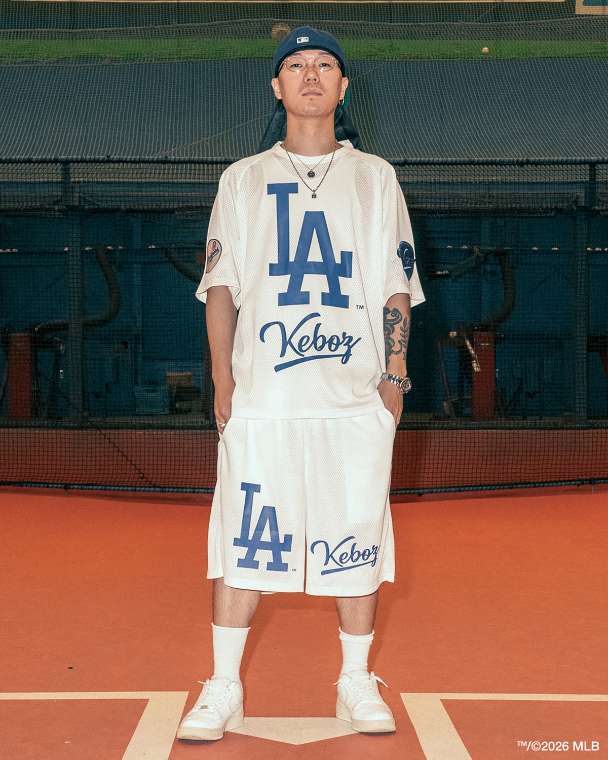 KEBOZ × MLB LOS ANGELES DODGERS MESH TEE