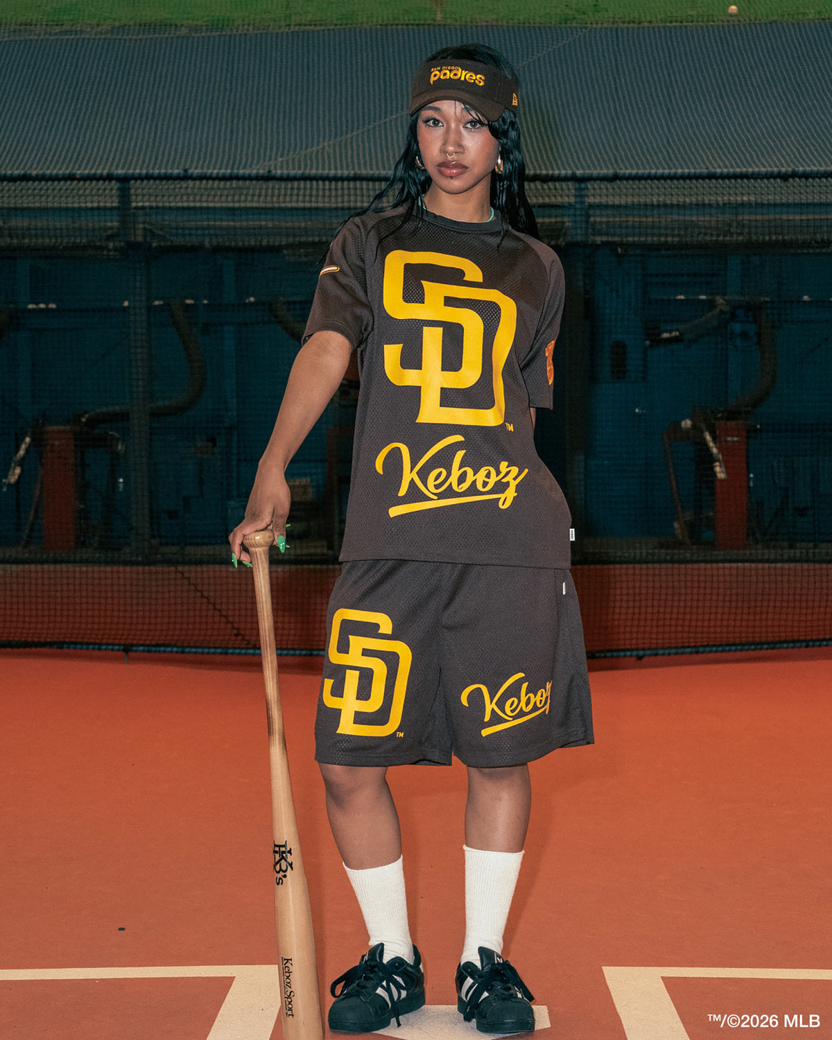 KEBOZ × MLB SAN DIEGO PADRES MESH SHORTS