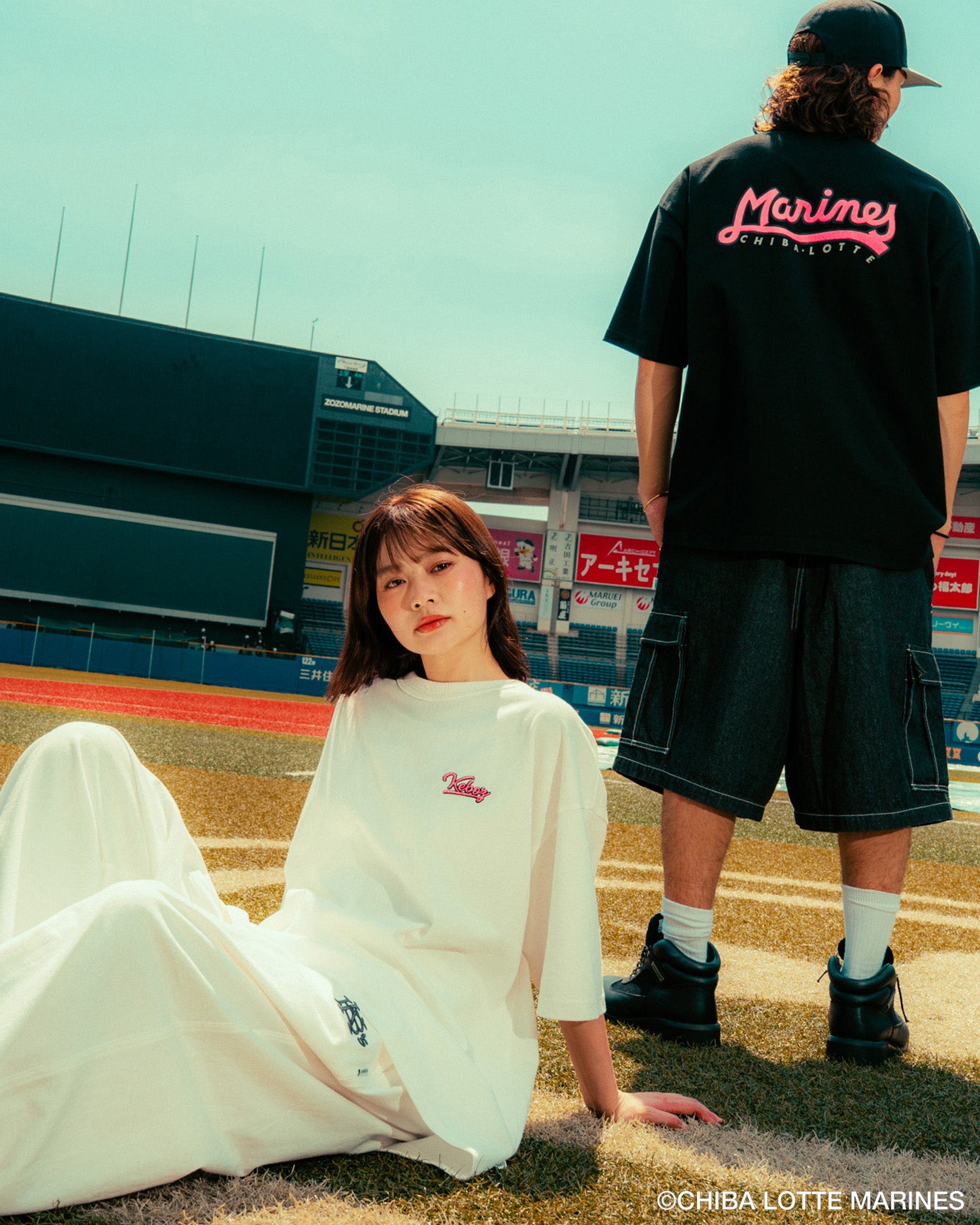 MARINES × KEBOZ OLD LOGO S/S TEE