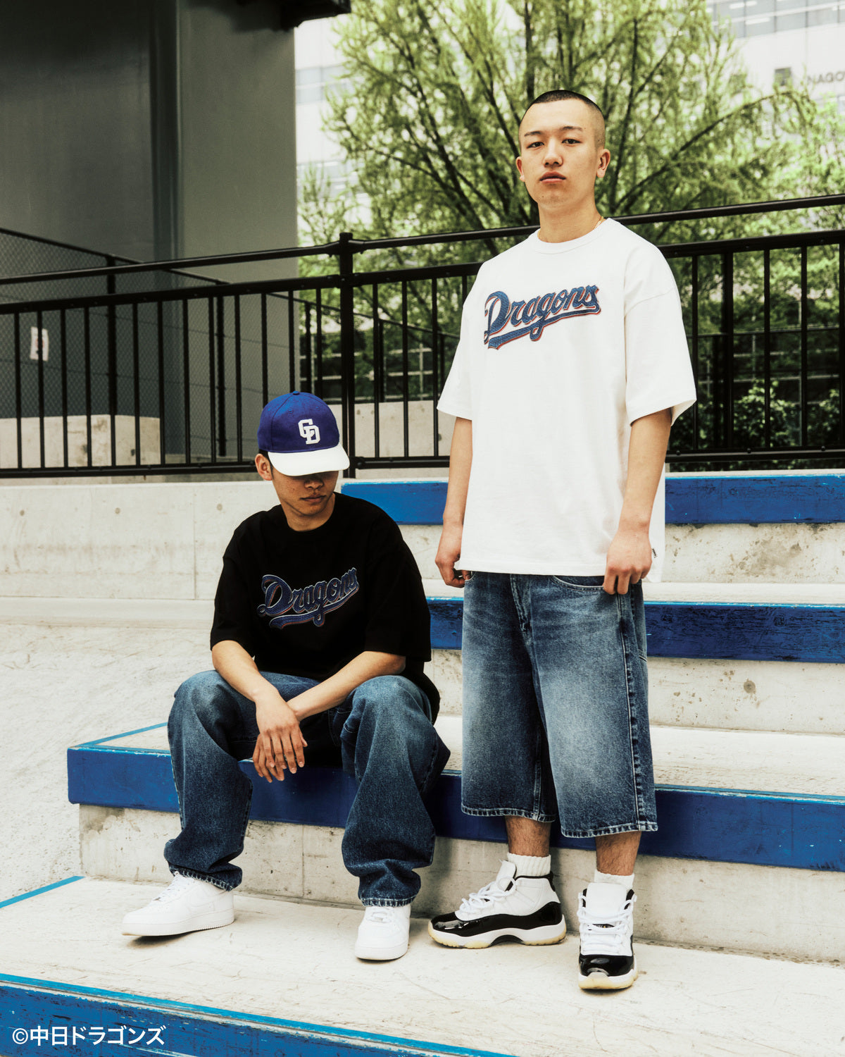 DRAGONS × KEBOZ SPARKLE LOGO S/S TEE