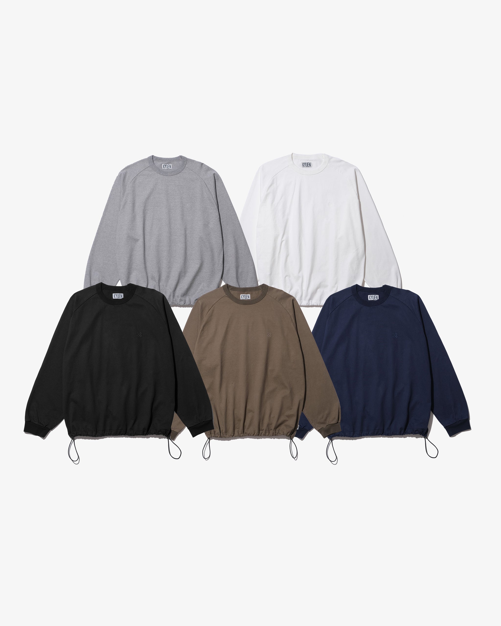 HEAVYWEIGHT DRAWSTRING  L/S TEE