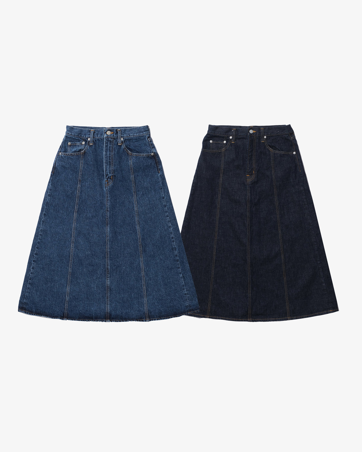 PANEL DENIM SKIRT