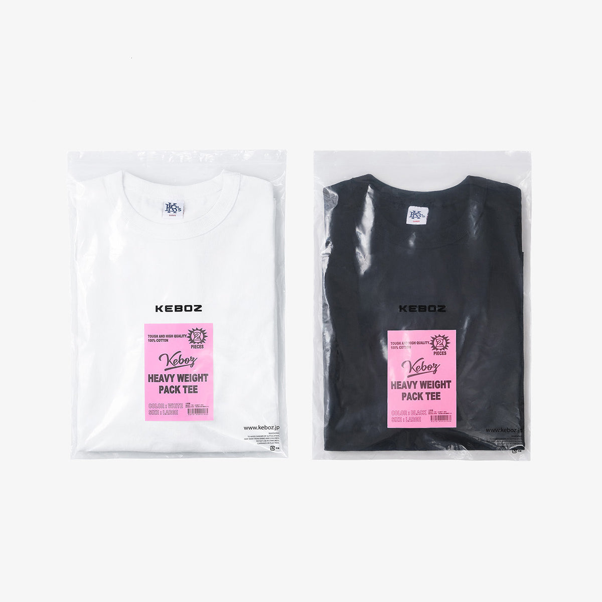 2 PACK HEAVY WEIGHT S/S TEE