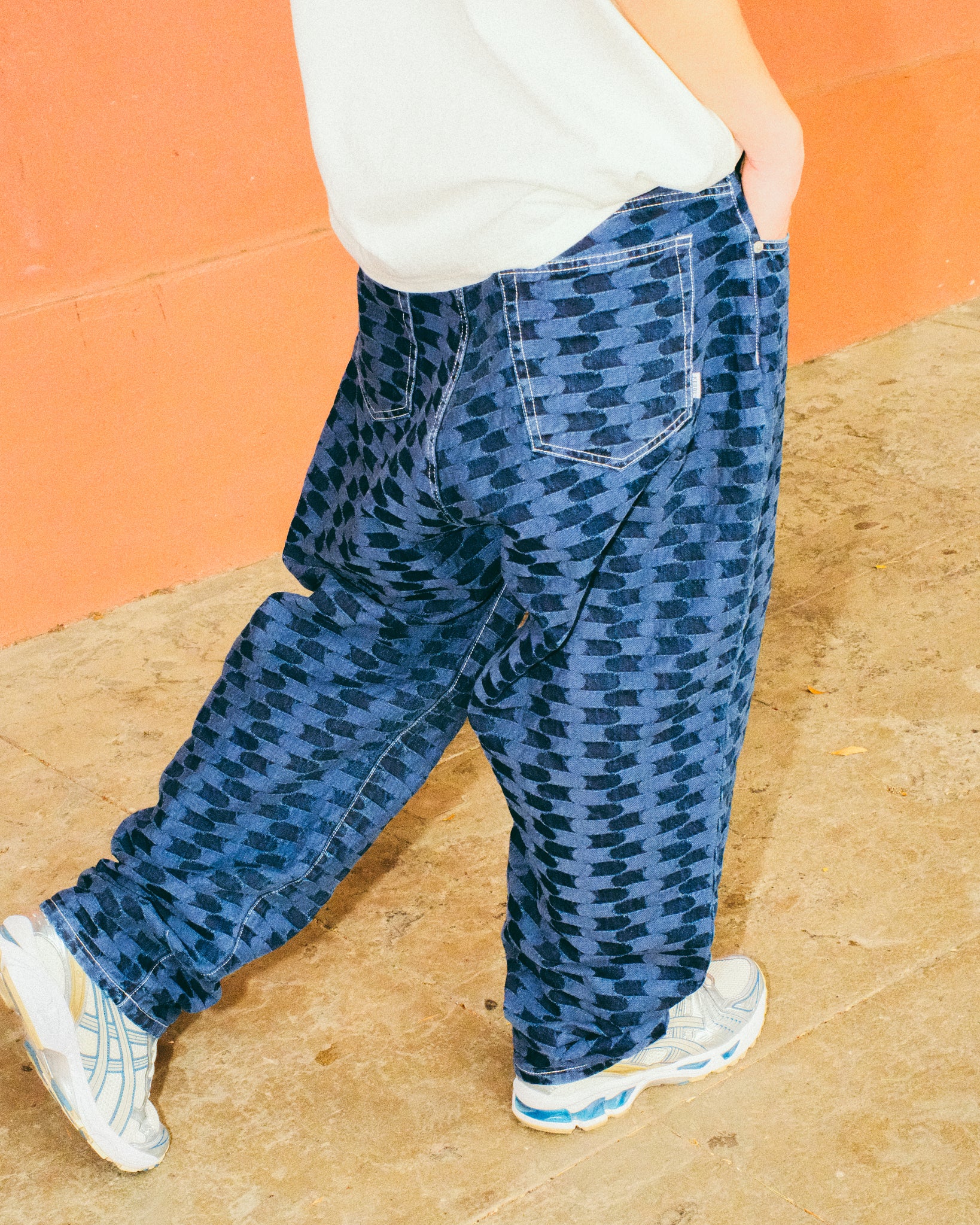 SSK × KEBOZ LOGO DENIM PANTS