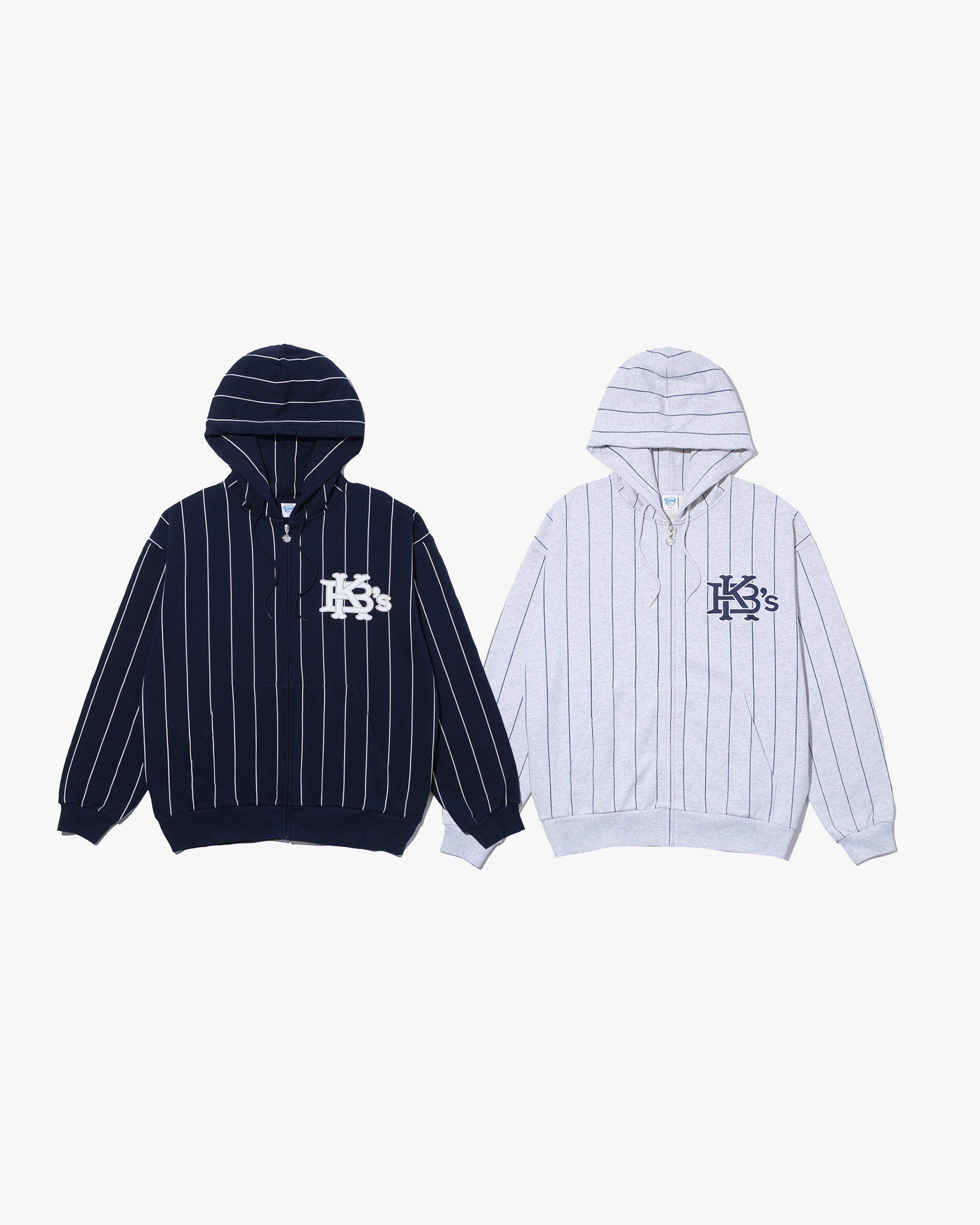 STRIPE SWEAT FULL ZIP HOODIE