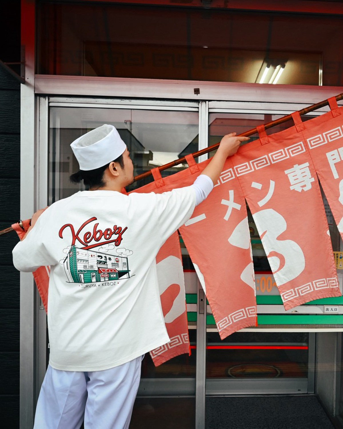 つるや × KEBOZ SHOP S/S TEE