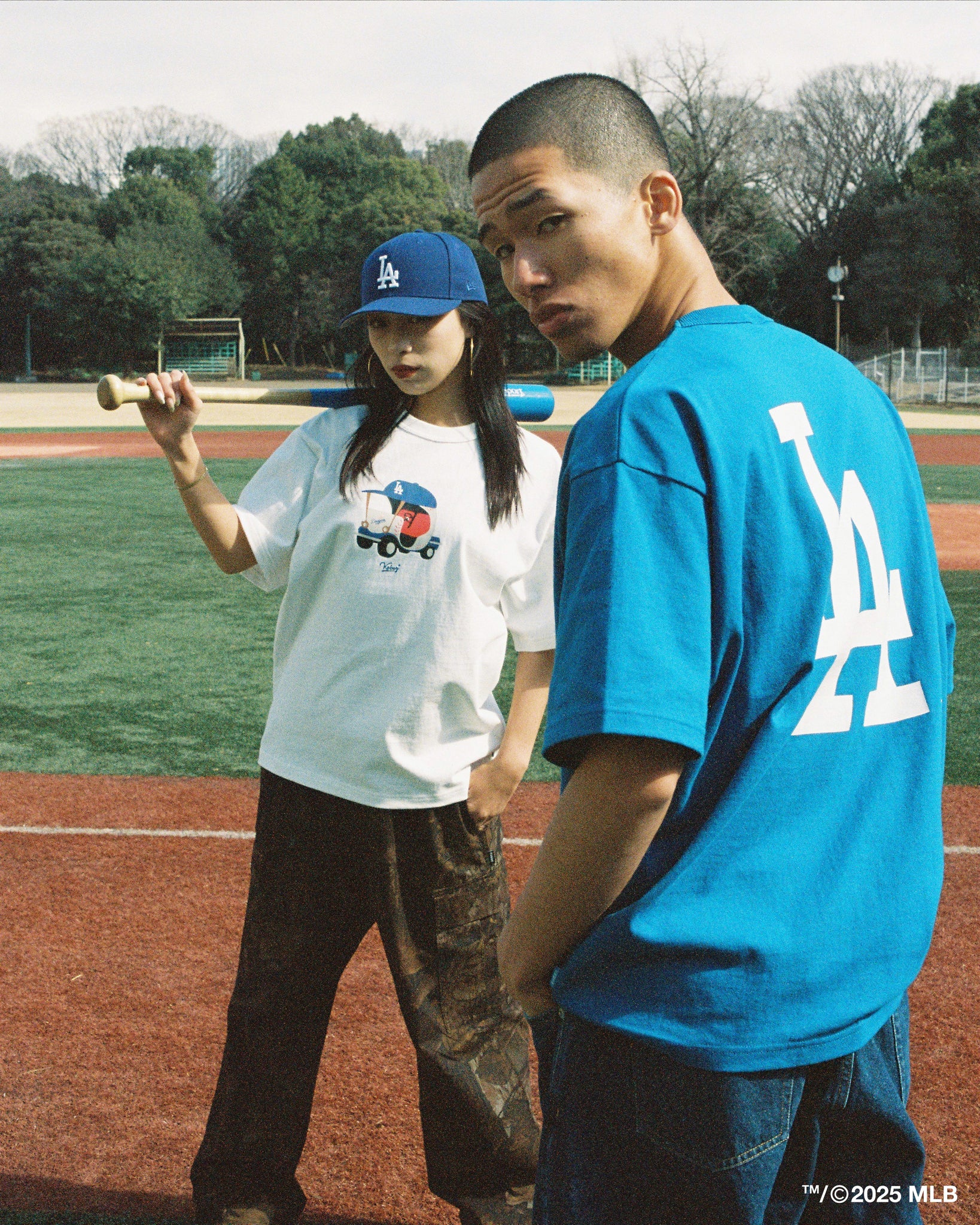 KEBOZ × MLB TOKYO SERIES LOS ANGELES DODGERS LOGO S/S TEE