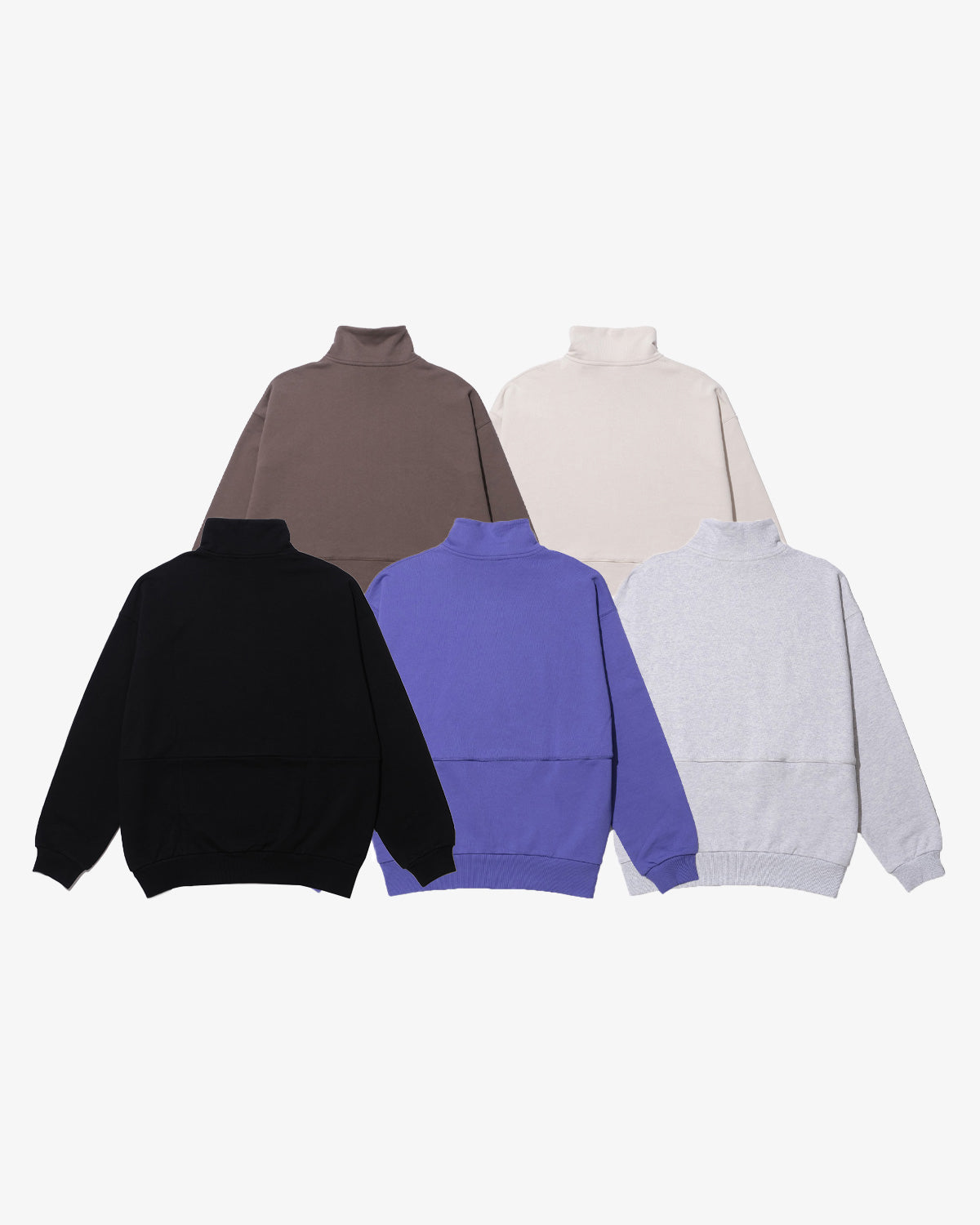 PIPING HALF ZIP SWEAT PULLOVER