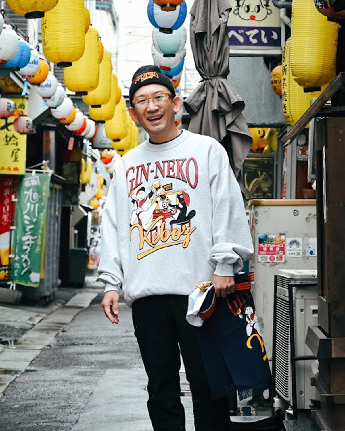 GINNEKO × KEBOZ SWEAT CREWNECK