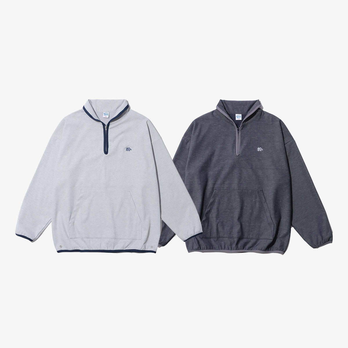 HALF ZIP PIPING LIGHT JACKET