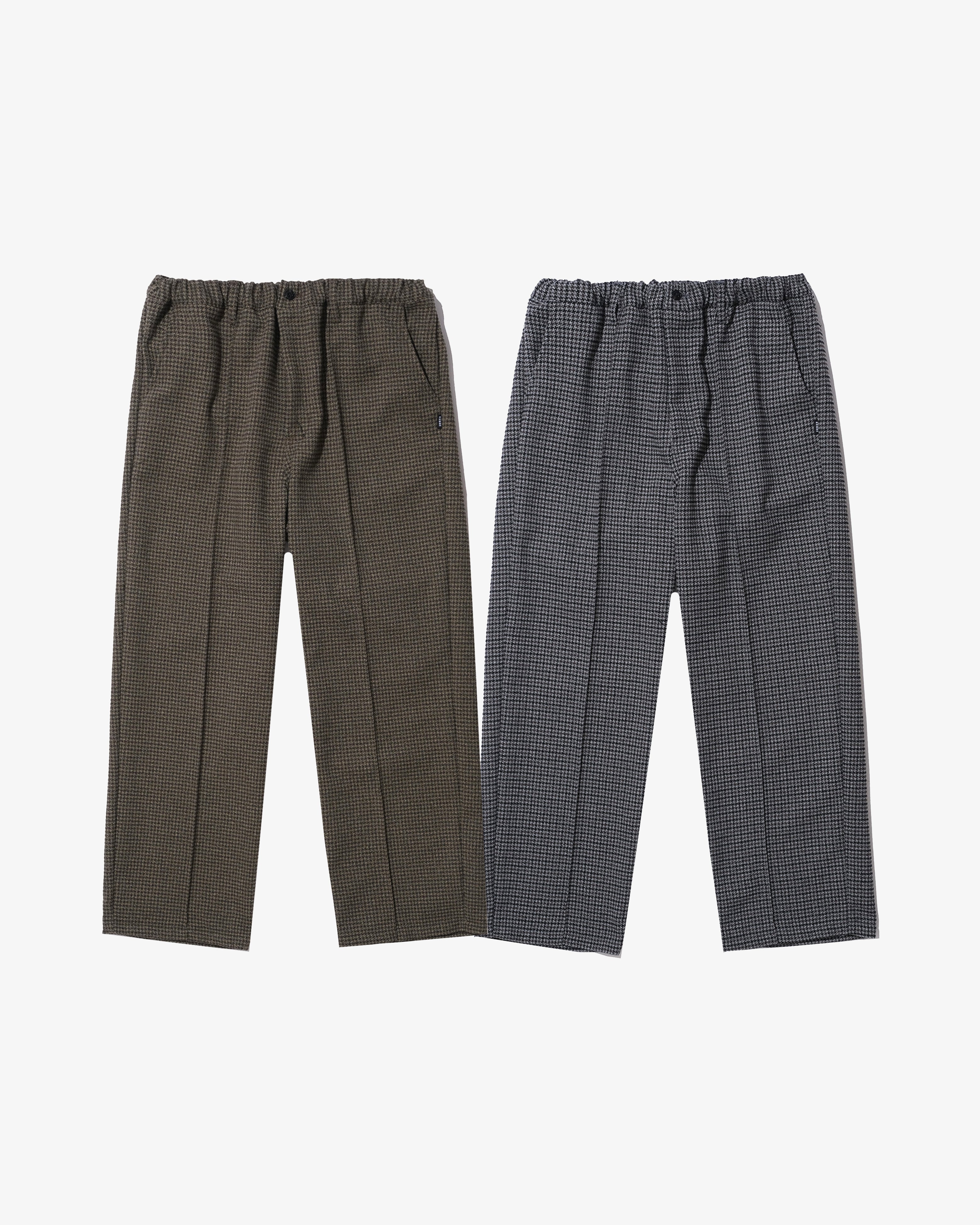 TECH TWEED PIN TUCK PANTS