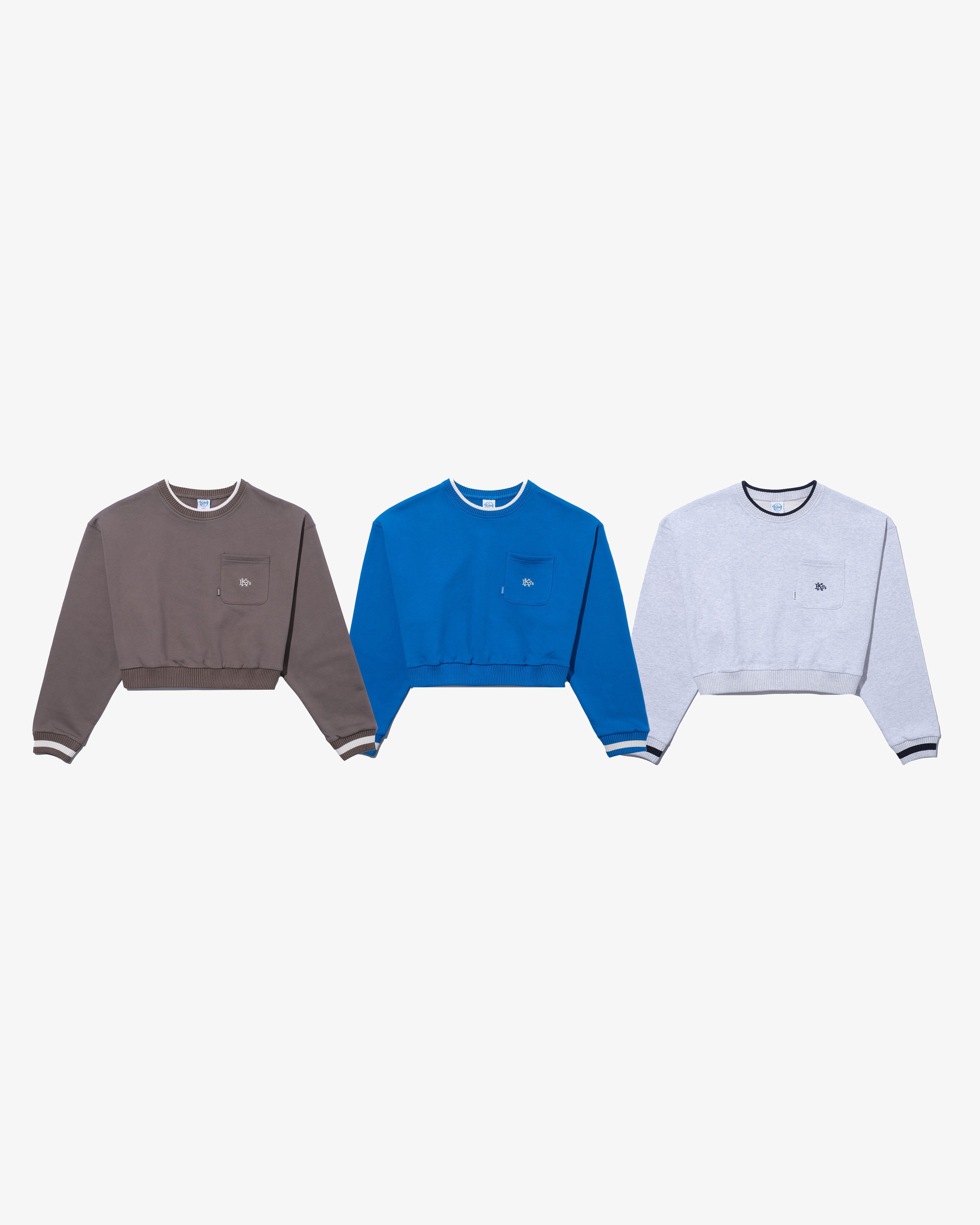 SMALL EFG POCKET CROPPED CREWNECK