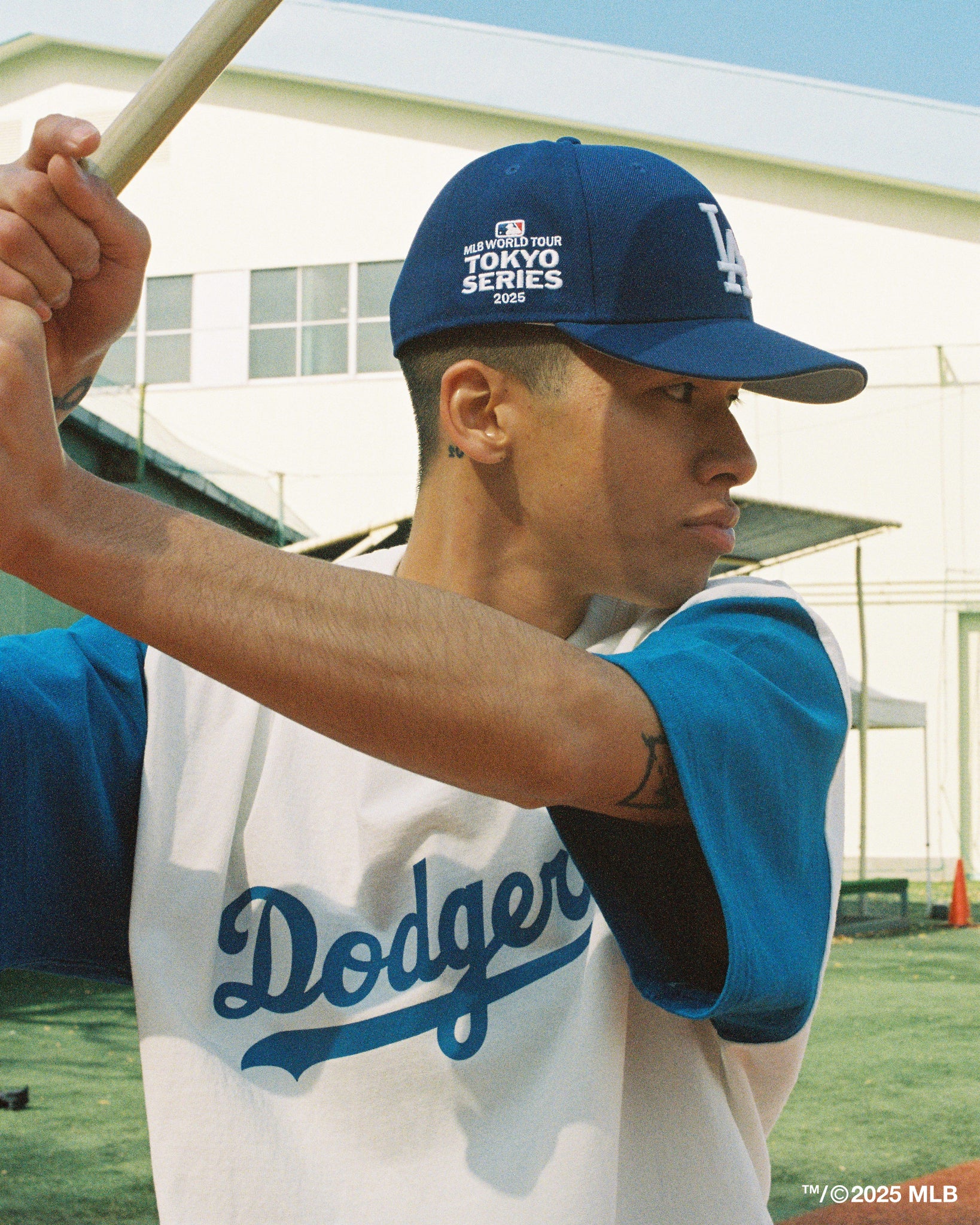 KEBOZ × MLB TOKYO SERIES LOS ANGELES DODGERS 2TONE S/S TEE