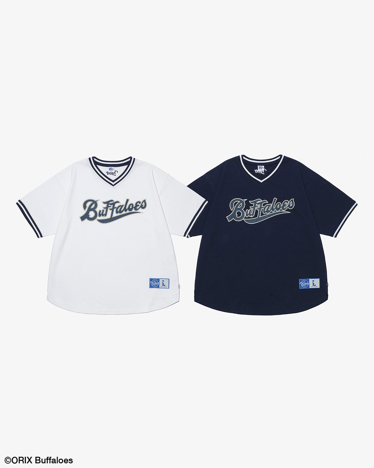 BUFFALOES × KEBOZ V NECK S/S TEE