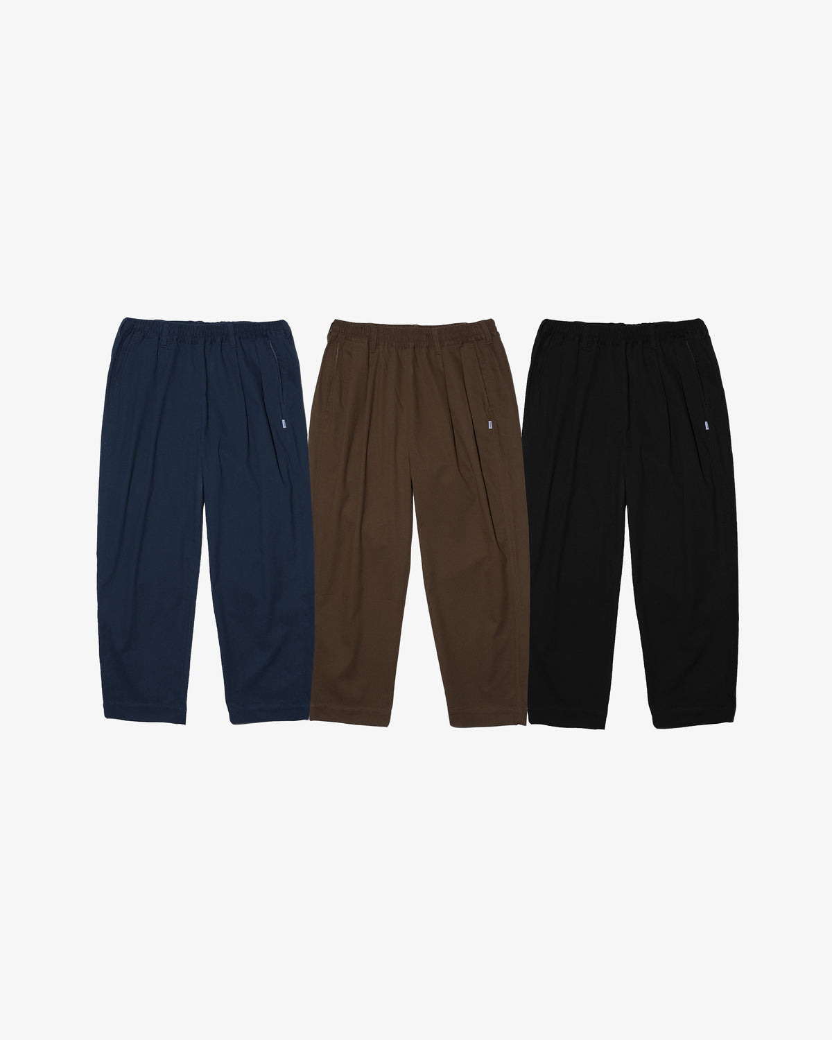 COTTON TWILL EASY PANTS