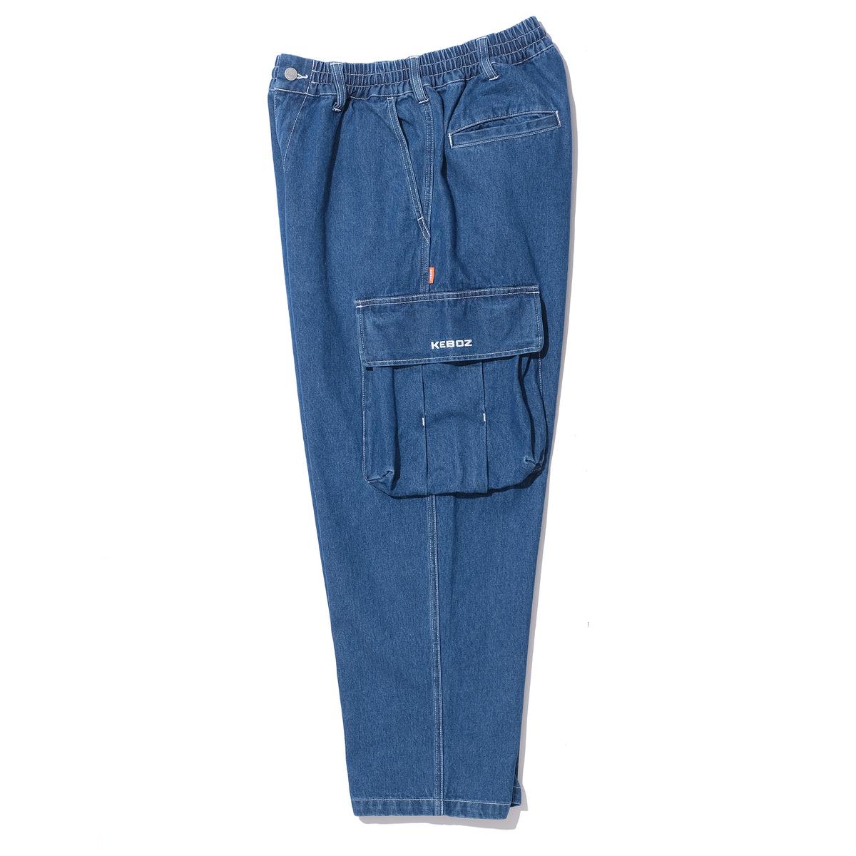 DENIM CARGO PANTS