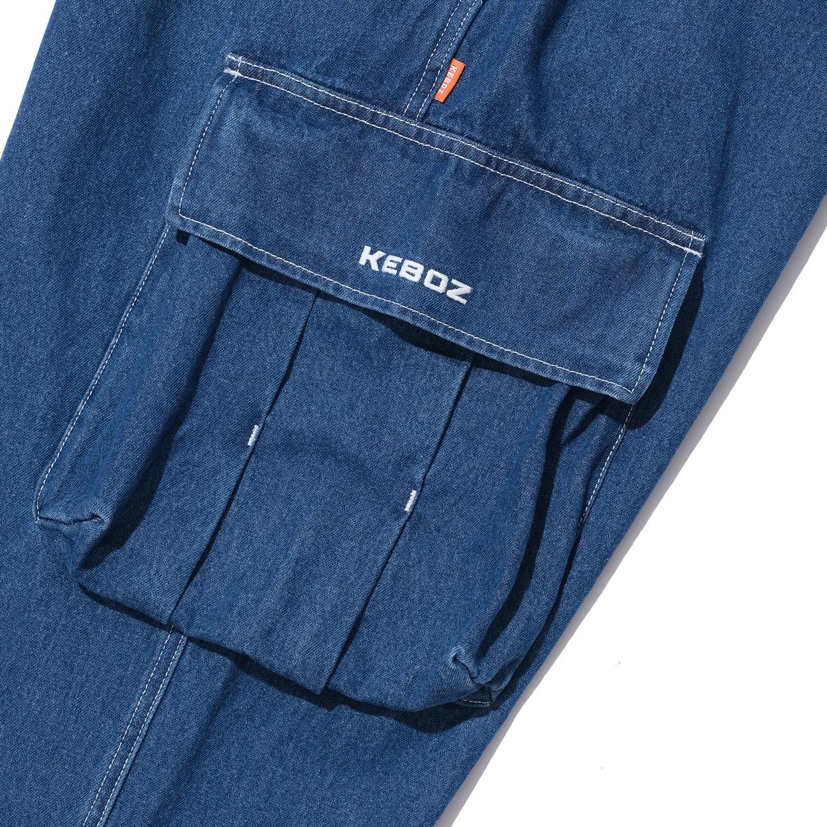 DENIM CARGO PANTS