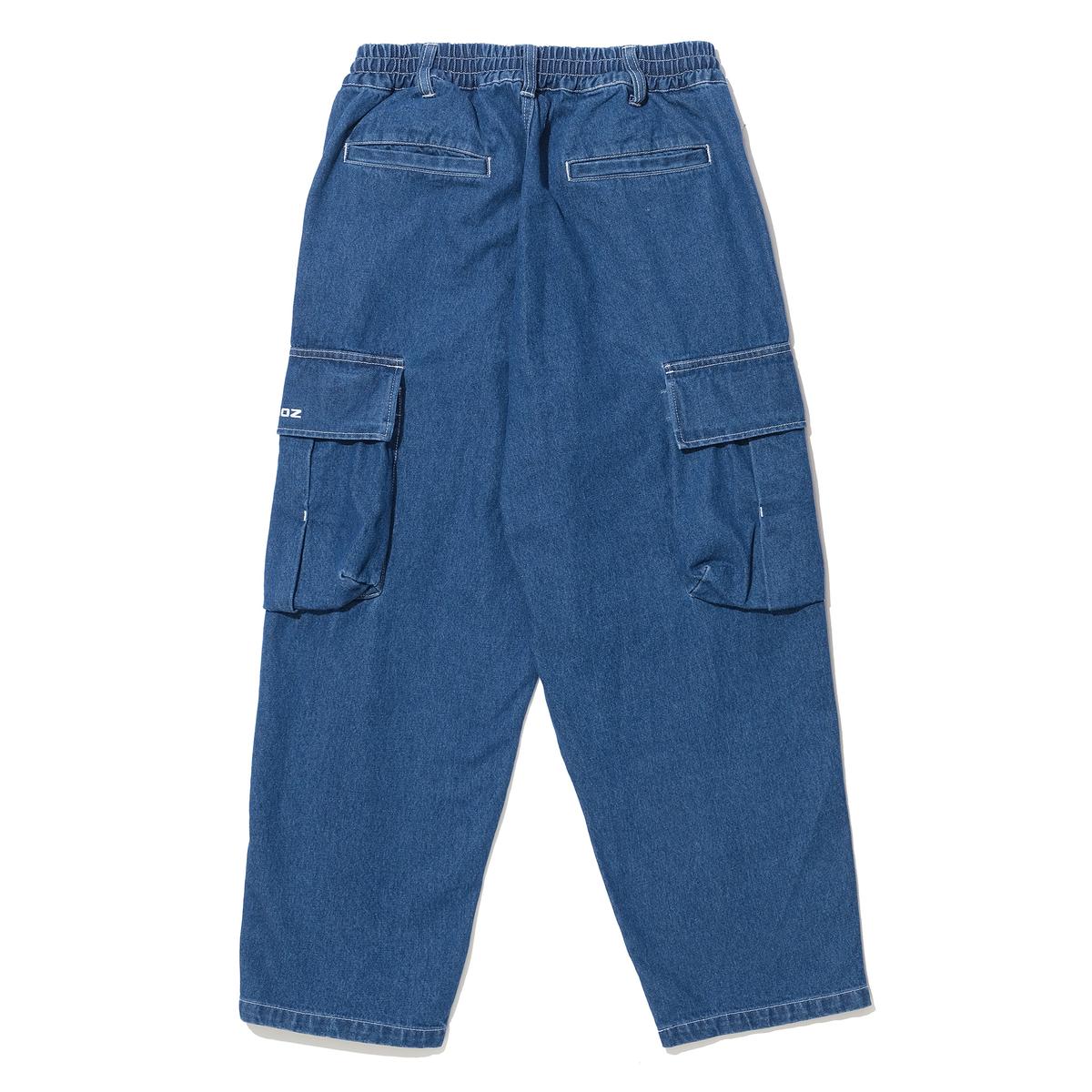 DENIM CARGO PANTS