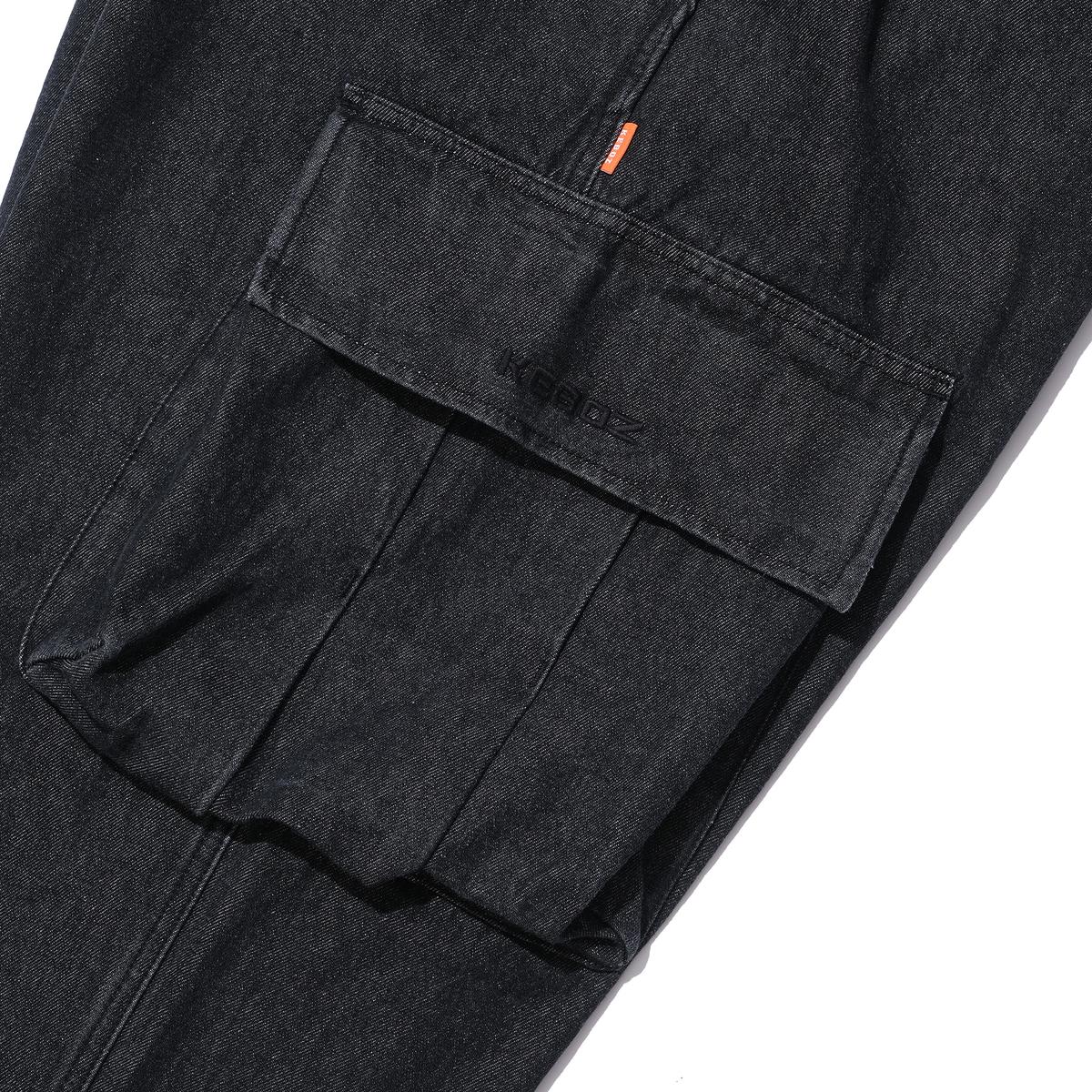 DENIM CARGO PANTS