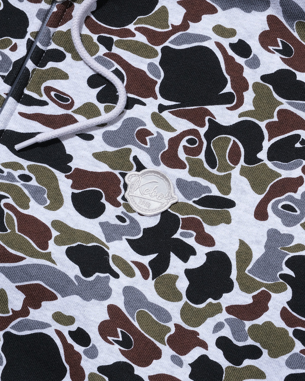 CAMO BB SMALL WAPPEN SWEAT FULL ZIP HOODIE