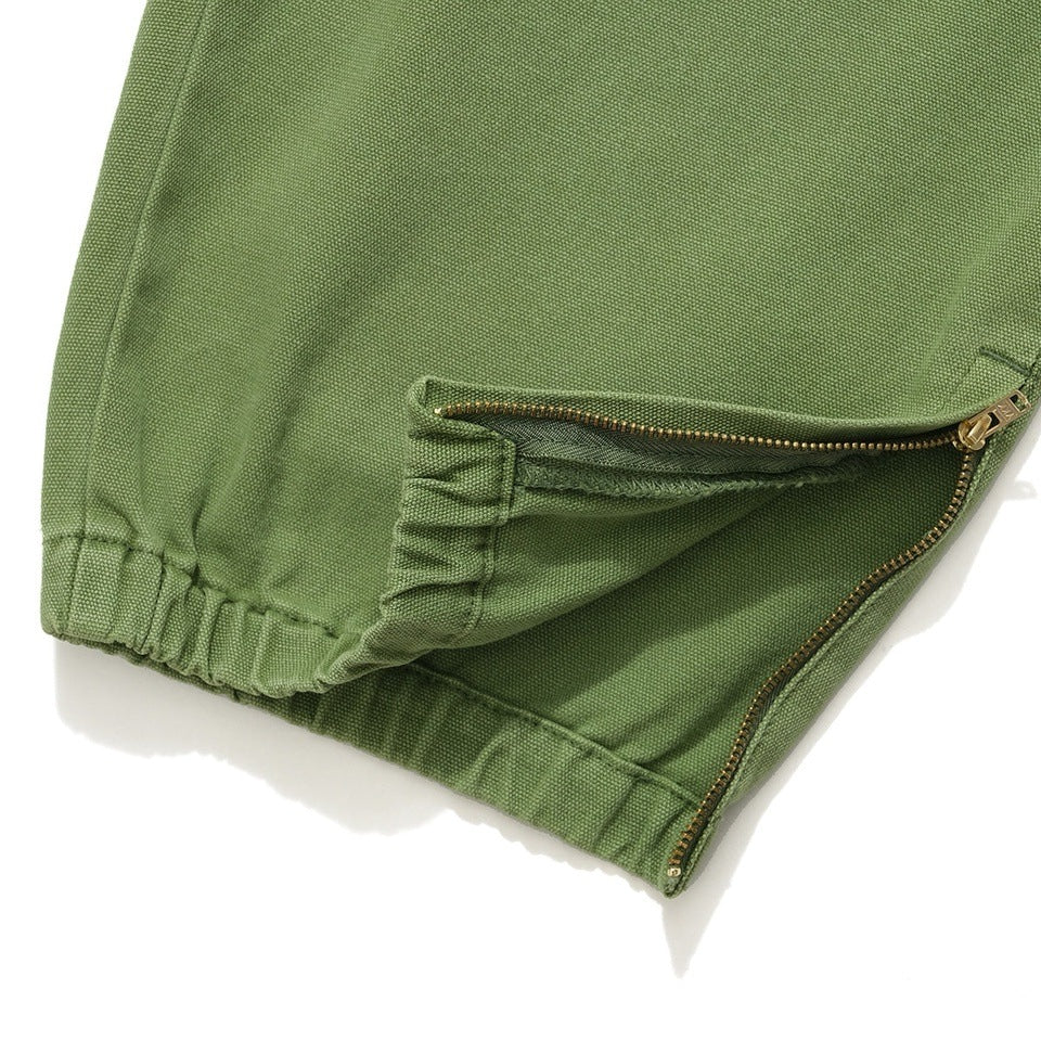 CANVAS GARMENT DYED JOG PANTS