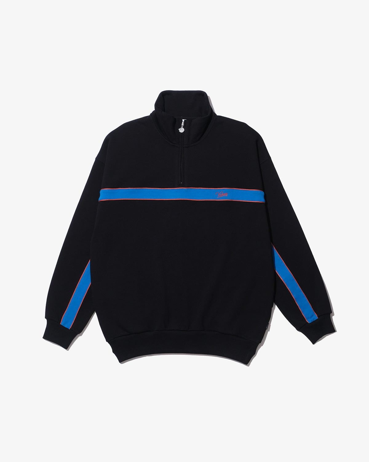 LINE PIPING HALF ZIP SWEAT PULLOVER