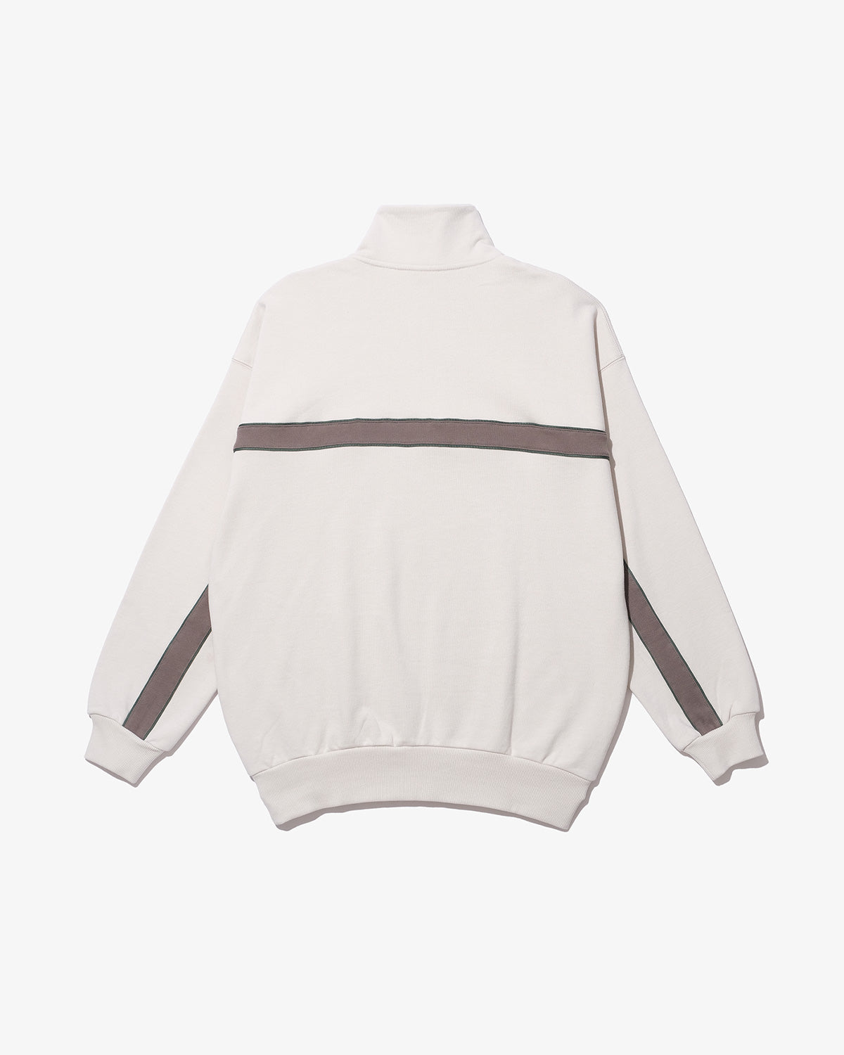 LINE PIPING HALF ZIP SWEAT PULLOVER