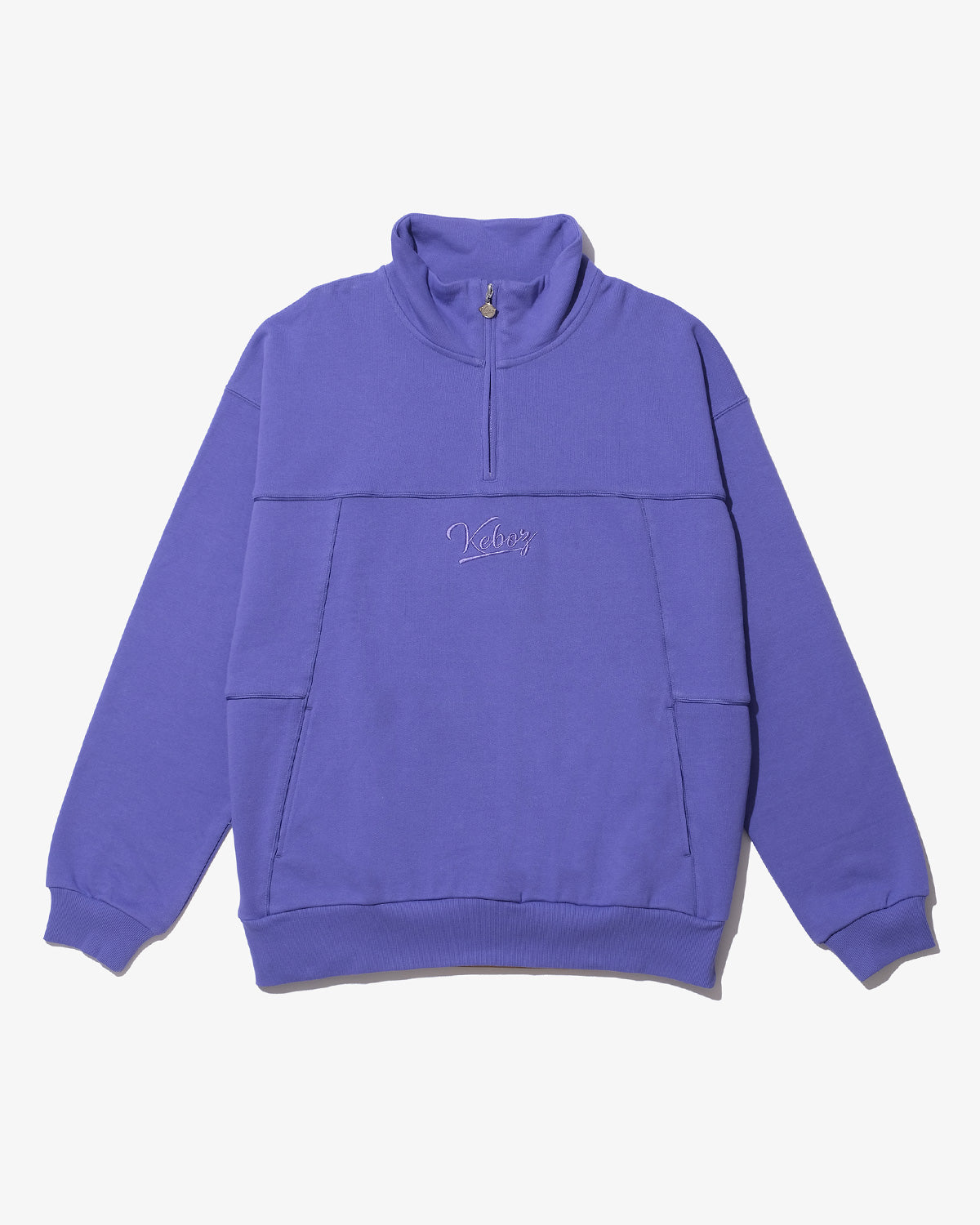 PIPING HALF ZIP SWEAT PULLOVER