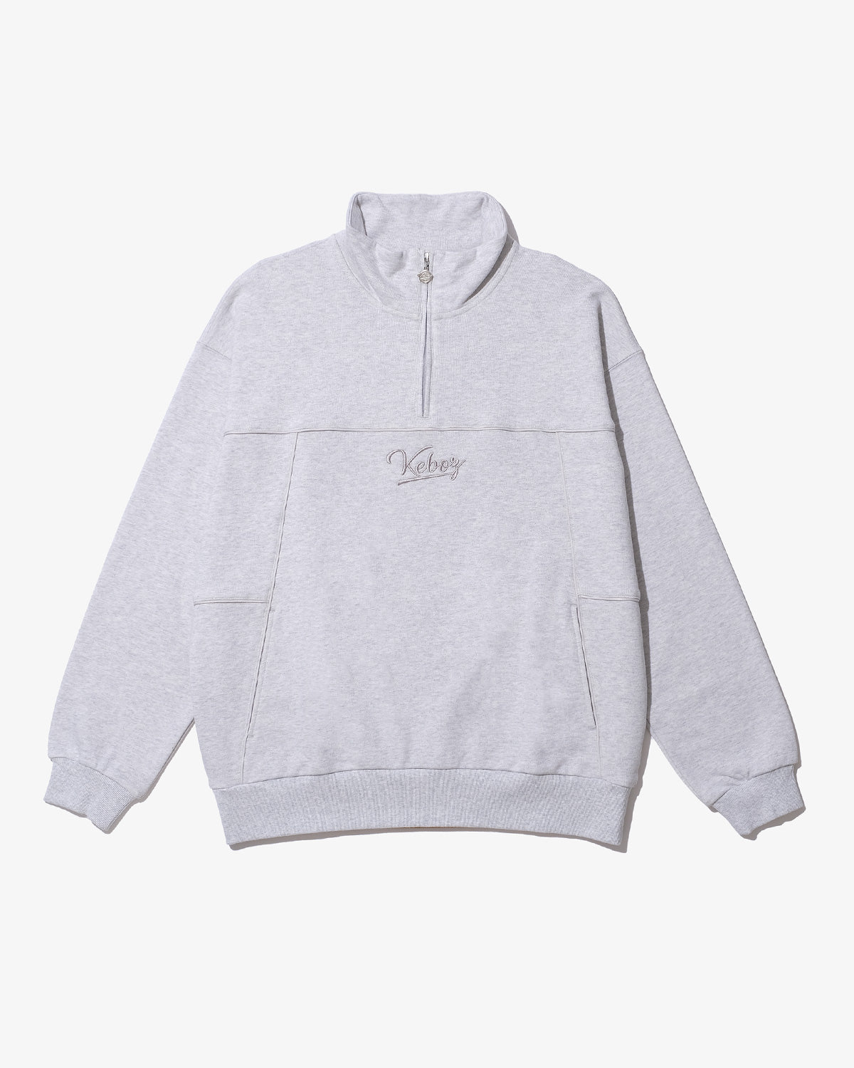 PIPING HALF ZIP SWEAT PULLOVER