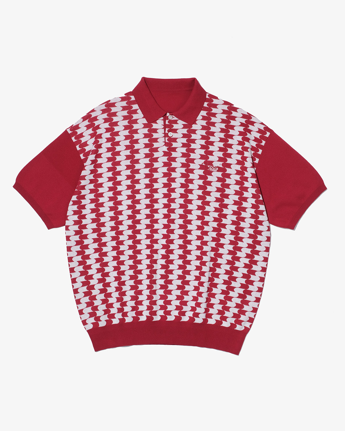 SSK × KEBOZ LOGO S/S KNIT  POLO