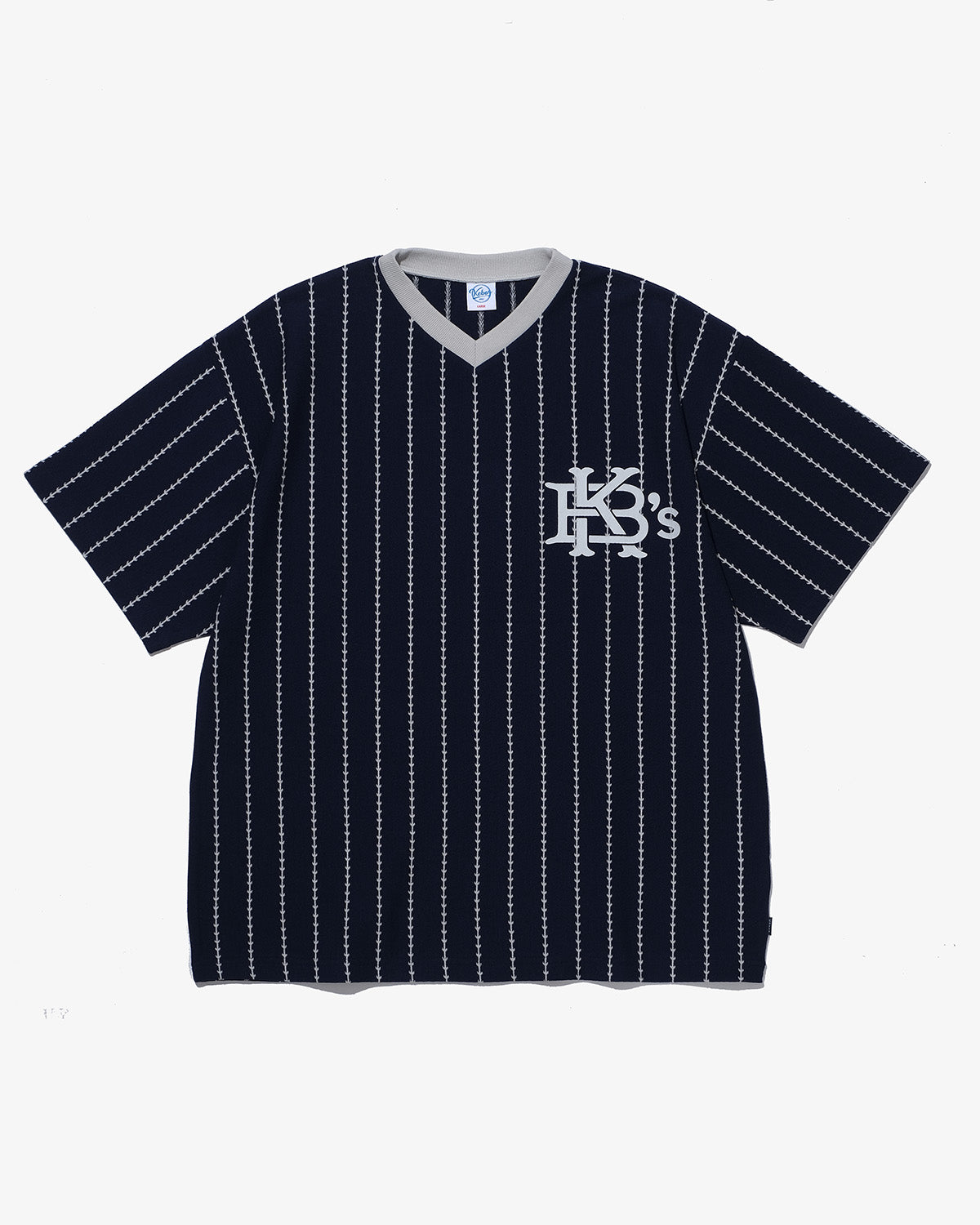 60. EFG STRIPE V NECK S/S TEE (Shipping: May) 