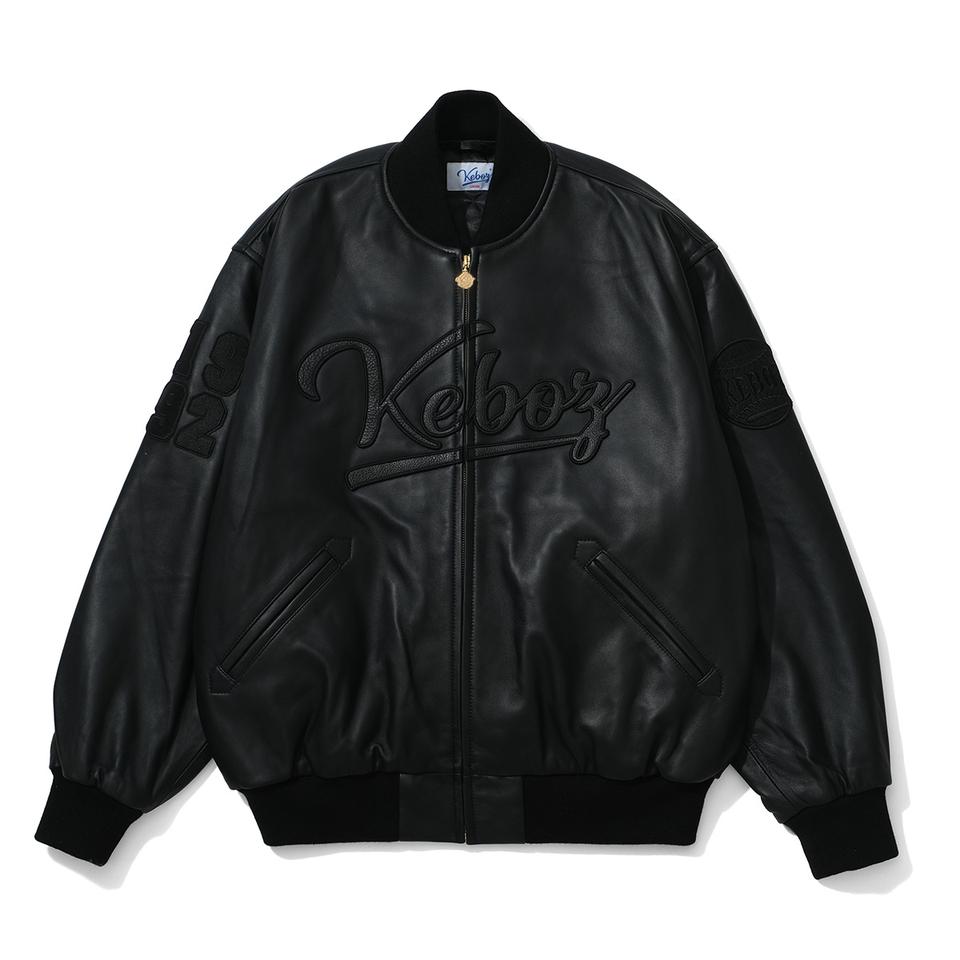 LEATHER VARSITY JACKET