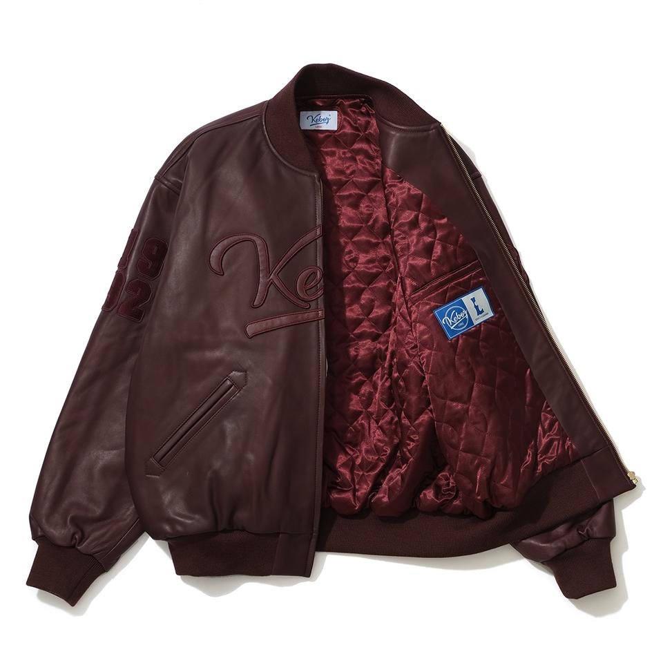 LEATHER VARSITY JACKET