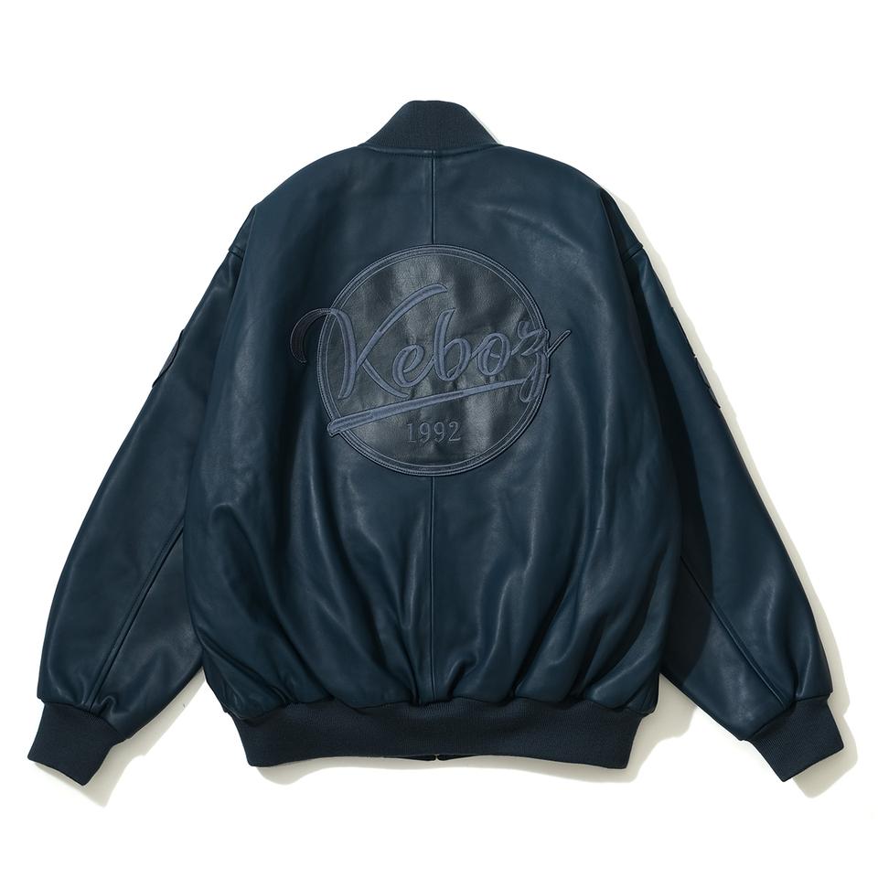 LEATHER VARSITY JACKET