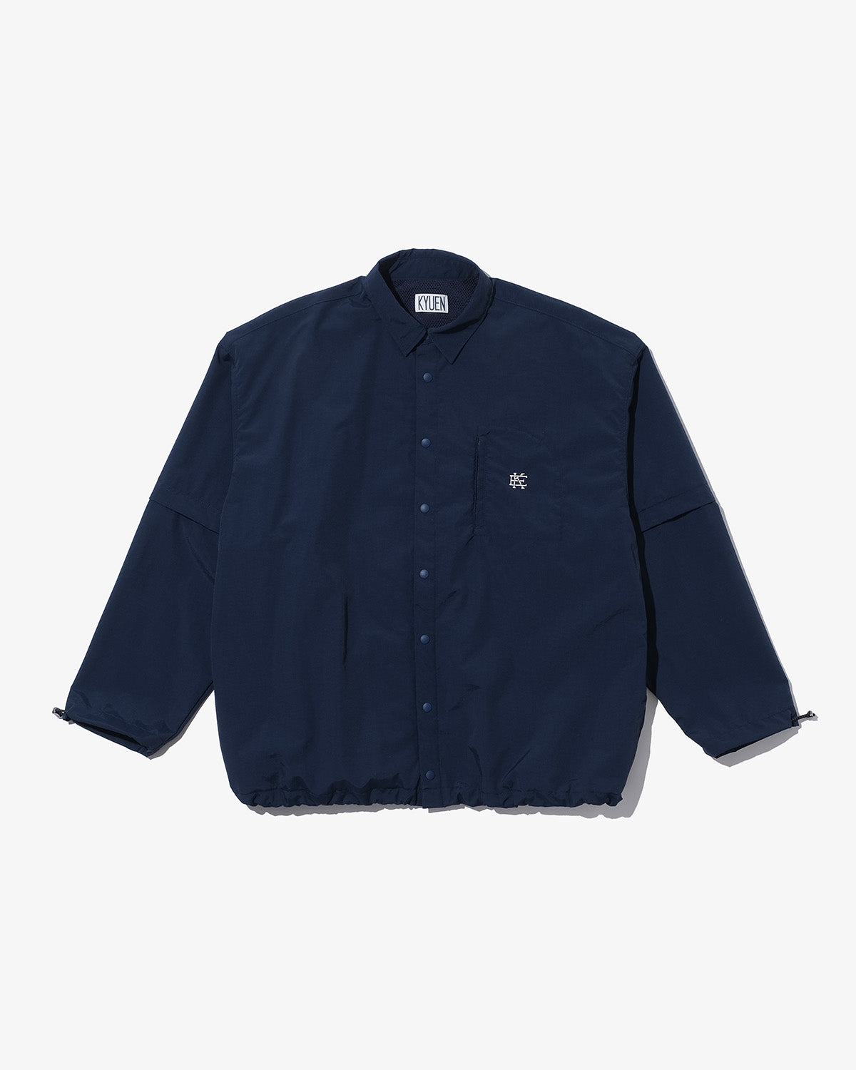 NYLON CONVERTIBLE COACH SHIRT JACKET