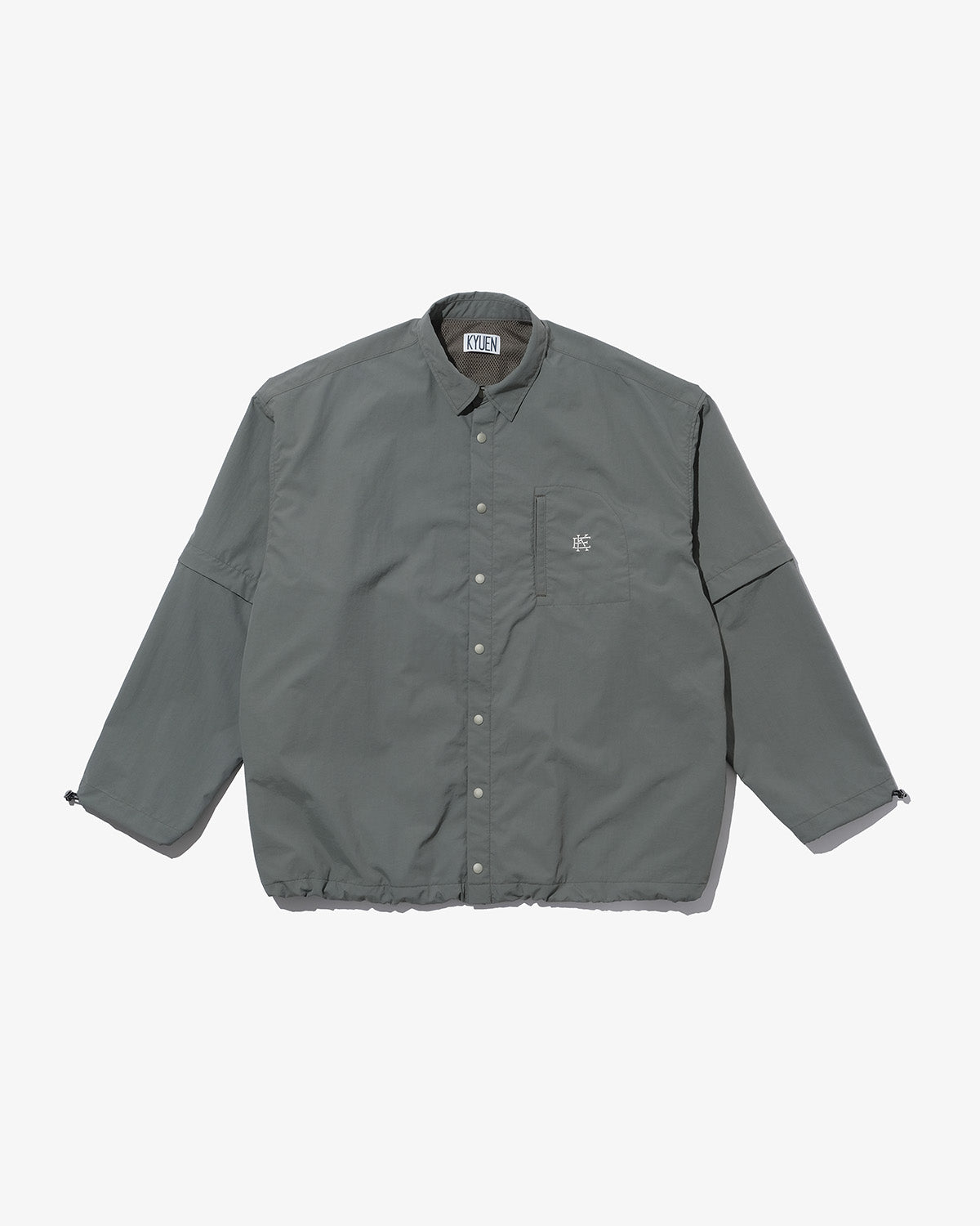 NYLON CONVERTIBLE COACH SHIRT JACKET