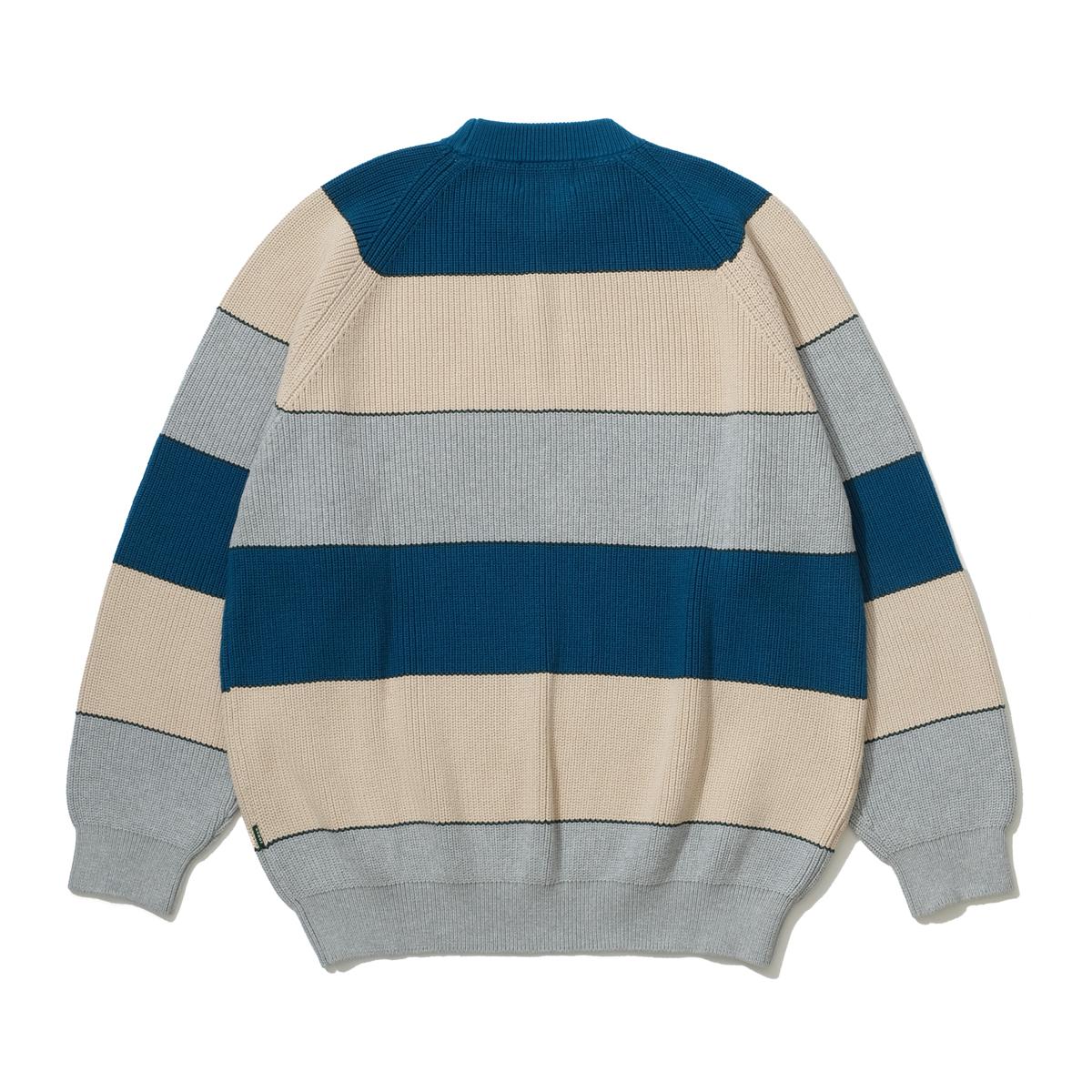 BORDER KNIT SWEATER