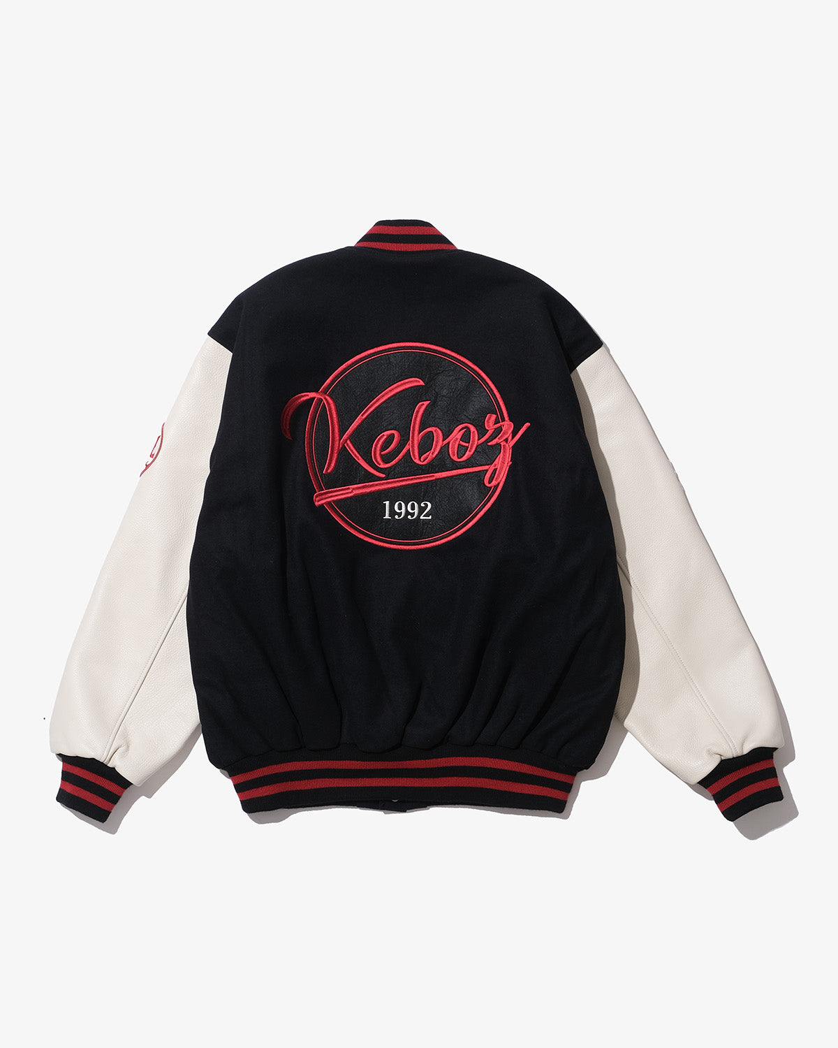 MELTON & LEATHER VARSITY JACKET