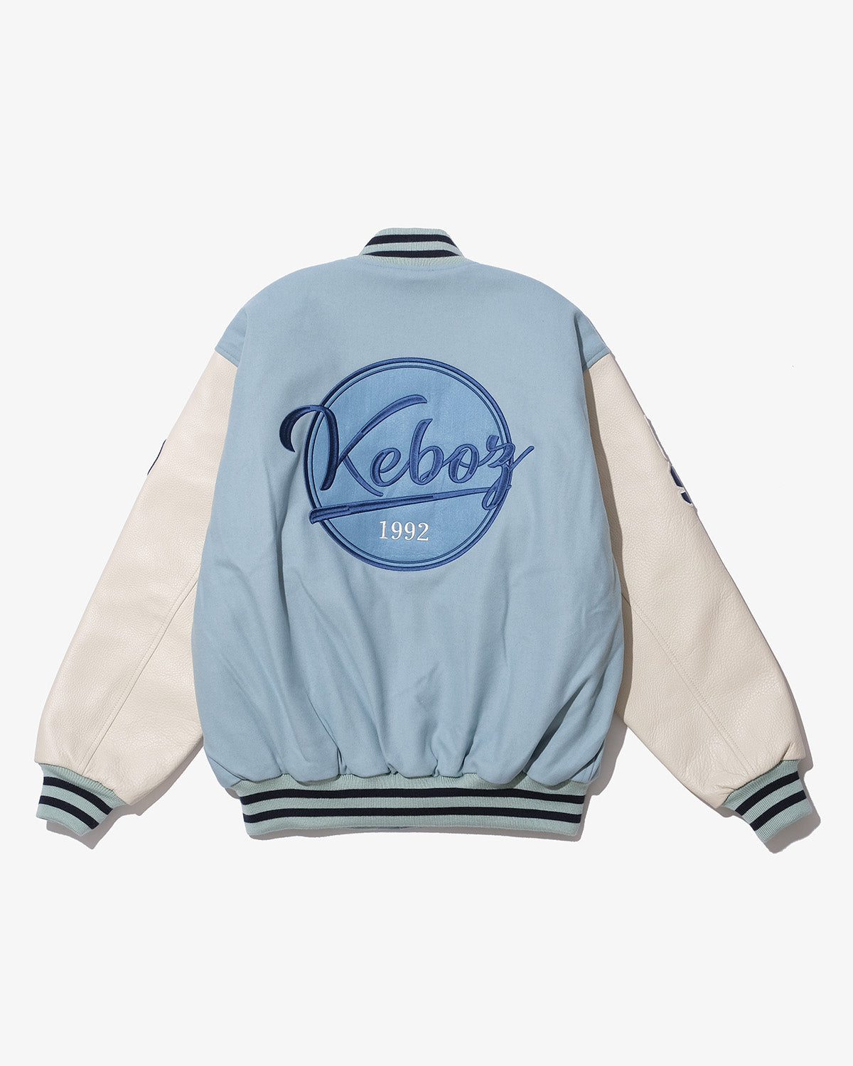 MELTON & LEATHER VARSITY JACKET