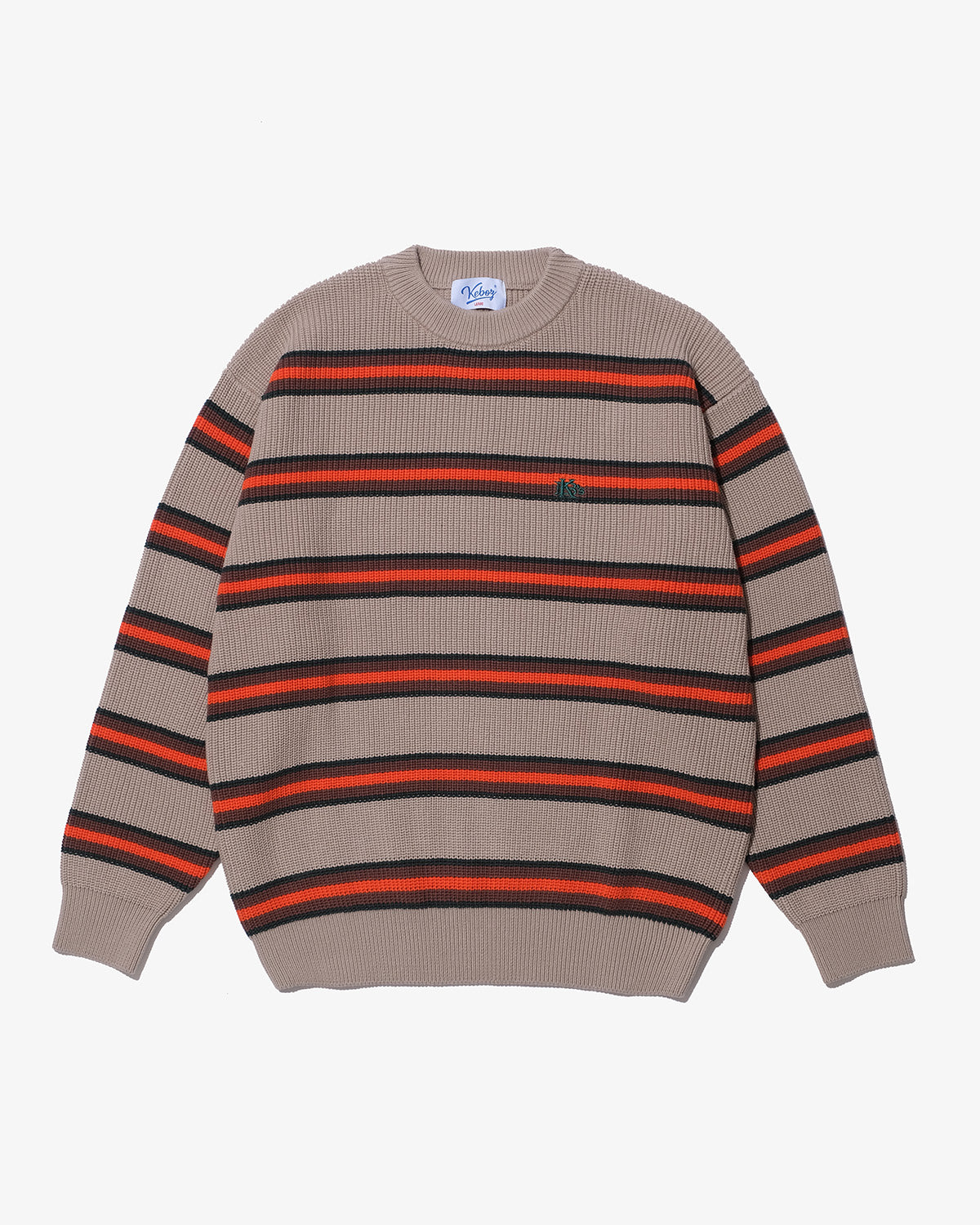 BORDER KNIT SWEATER