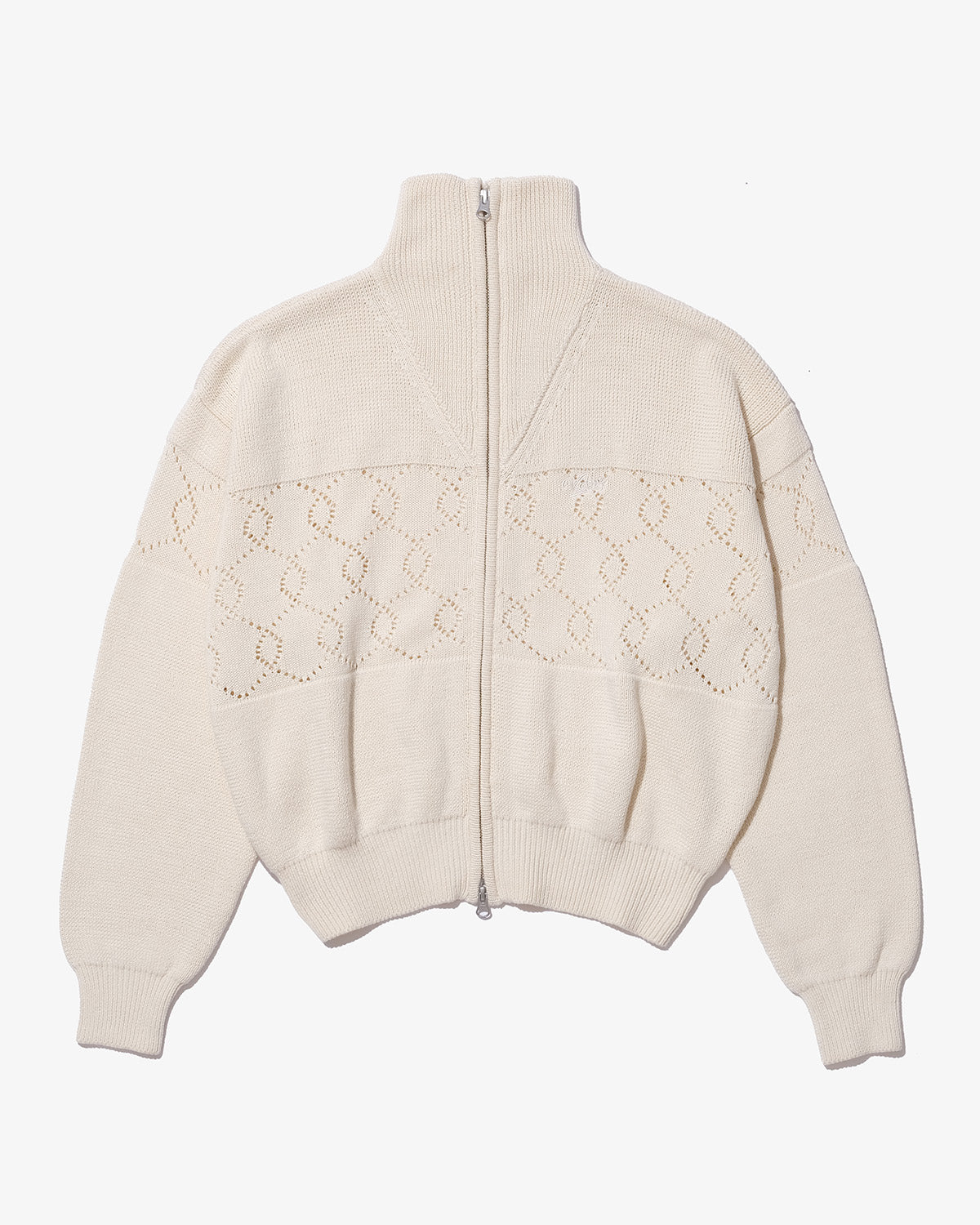 BALL DOUBLE ZIP KNIT BLOUSON