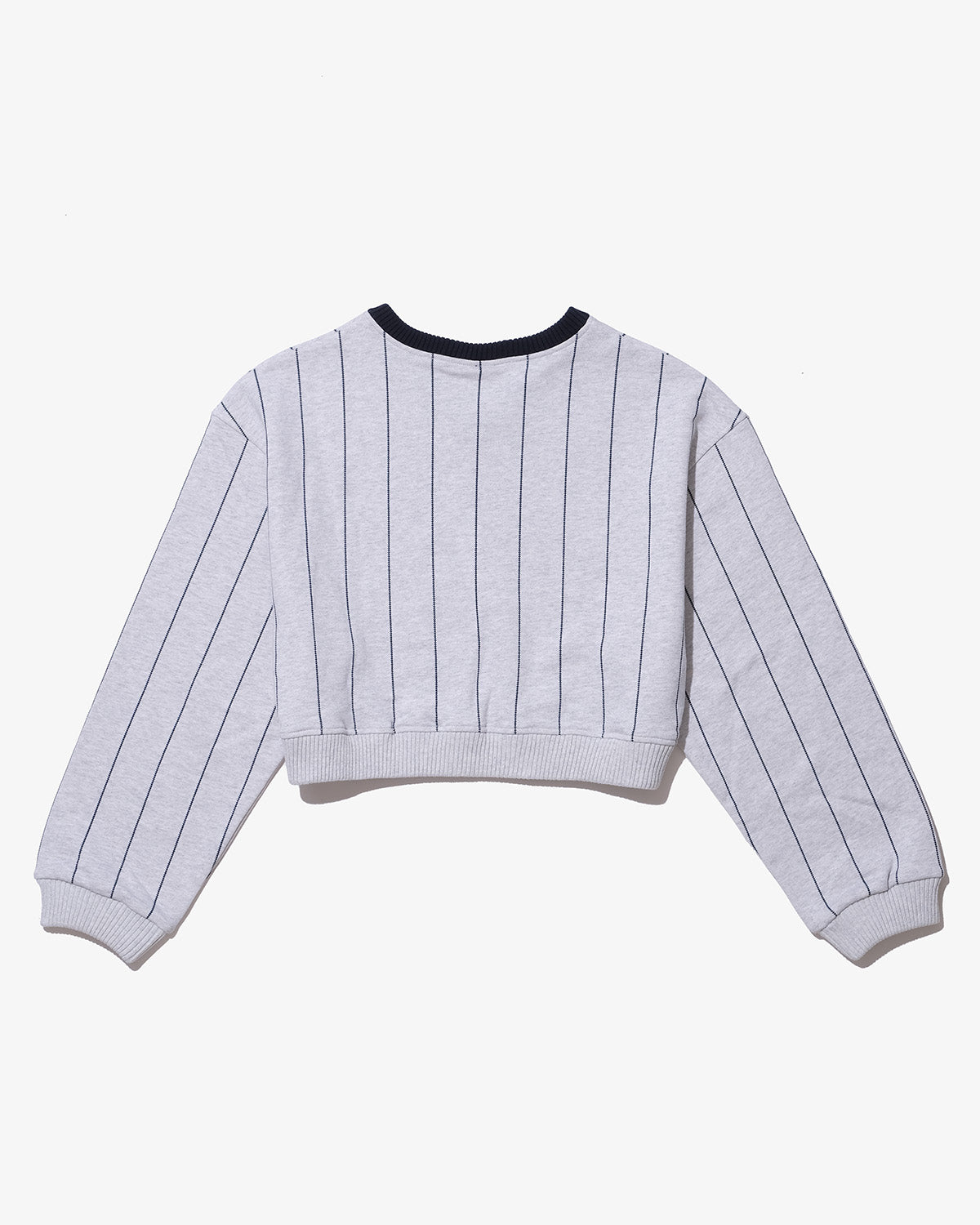 STRIPE VNECK CROPPED SWEAT