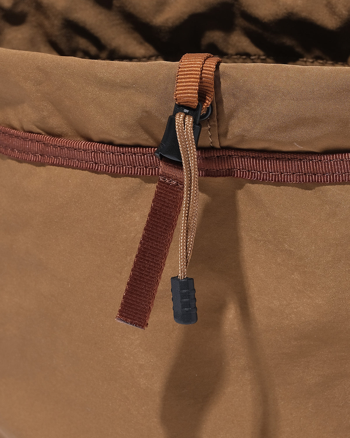 FAKE SUEDE DRAWSTRING POUCH