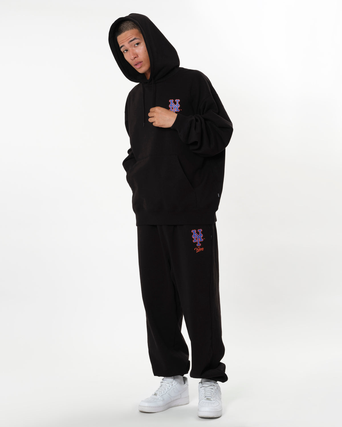 KEBOZ × MLB NEW YORK METS LOGO SWEAT HOODIE
