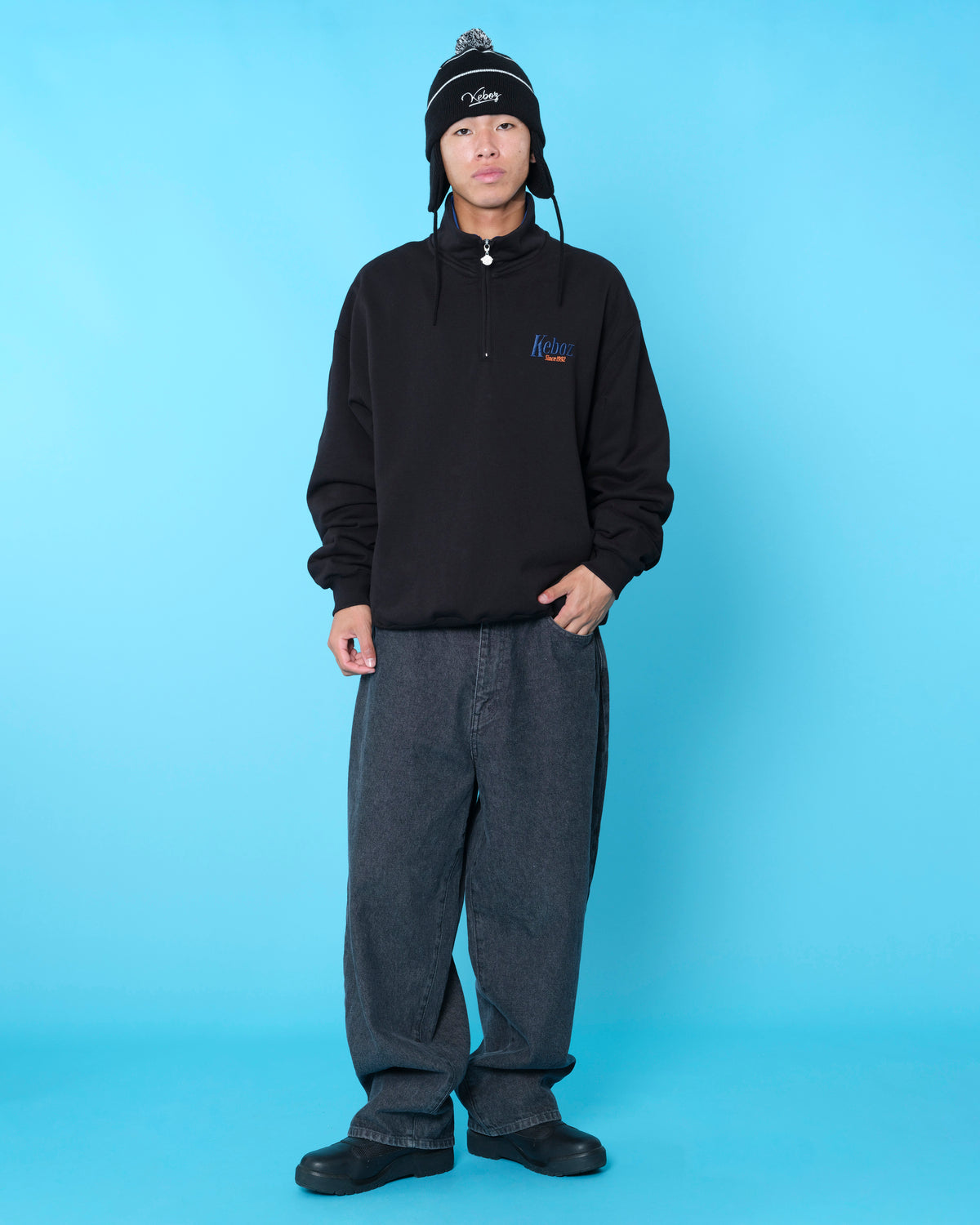 TM SWEAT HALF ZIP