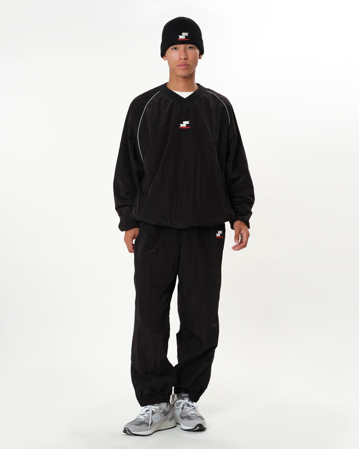 SSK × KEBOZ NYLON V-NECK PULLOVER JACKET