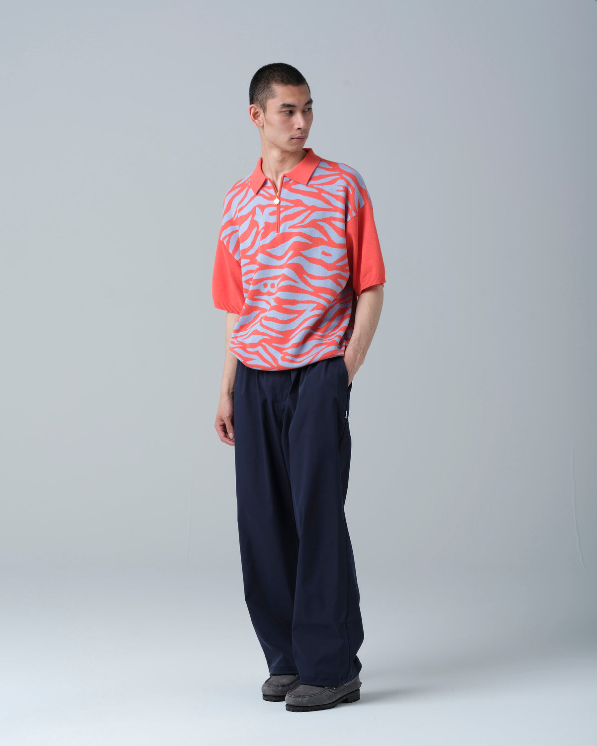 ZEBRA KNIT S/S POLO